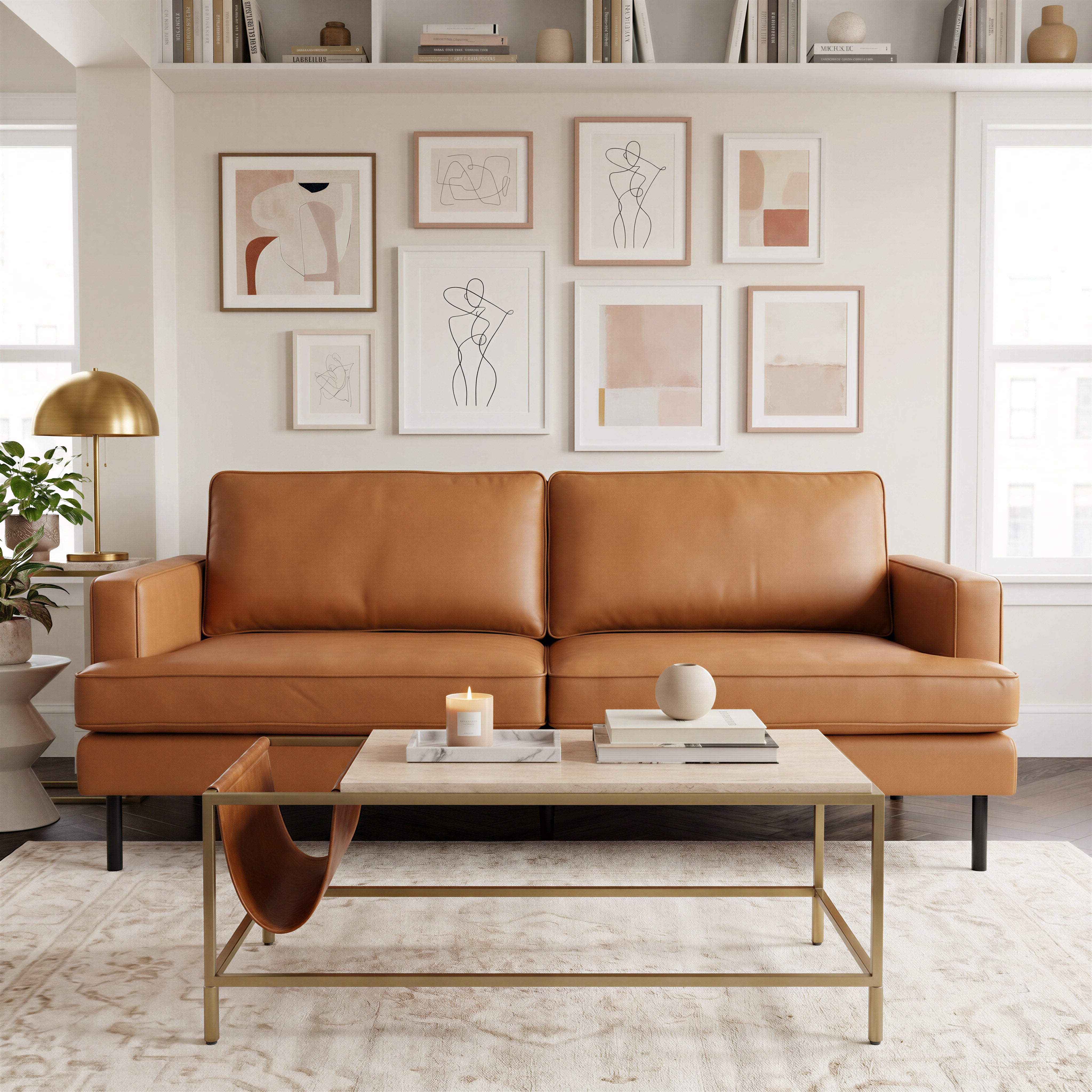 Decade Sofa Brown by Zuo Modern