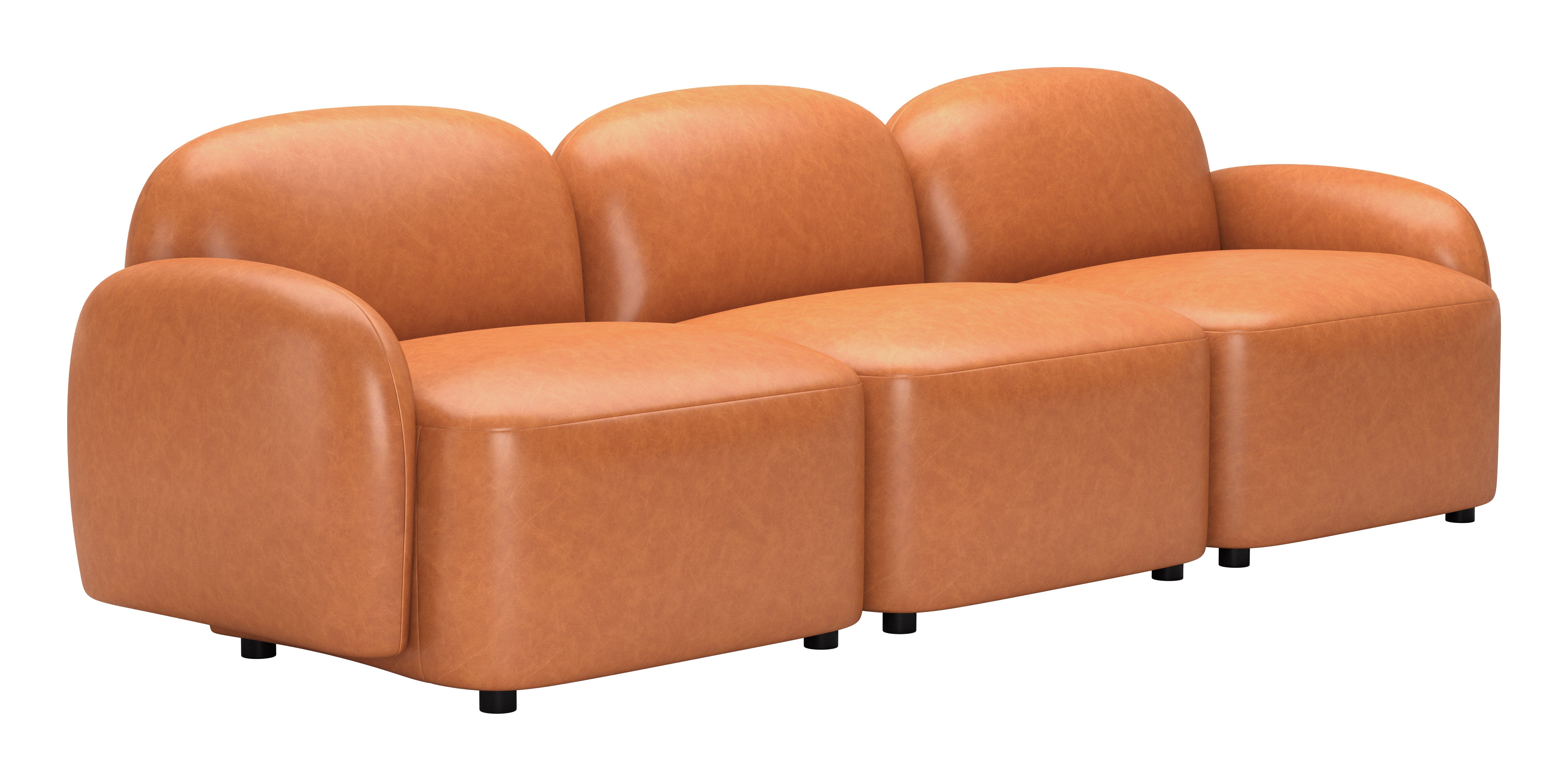 Cleo Modular Sofa Brown by Zuo Modern