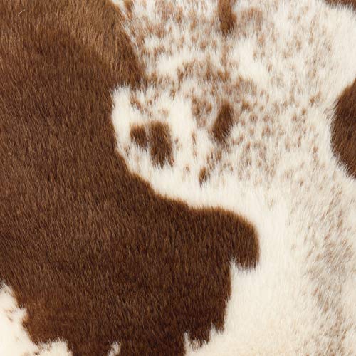 Faux Fur Cowhide Square Decorative Pillow Case