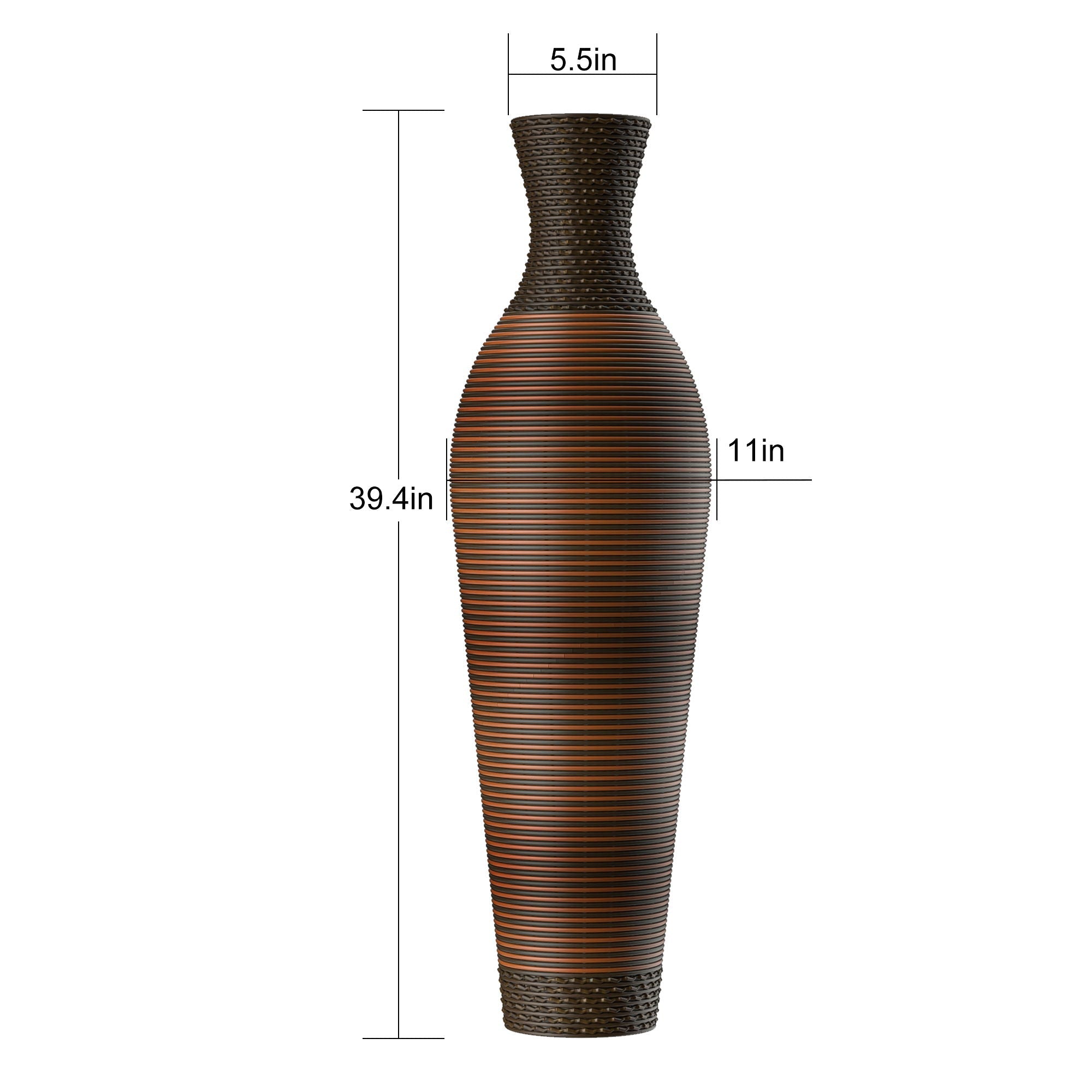 Tall Woven Floor Vase