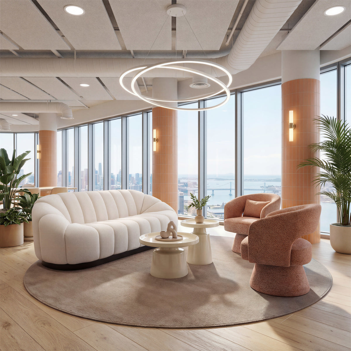 Bhutan Sofa Cream by Zuo Modern
