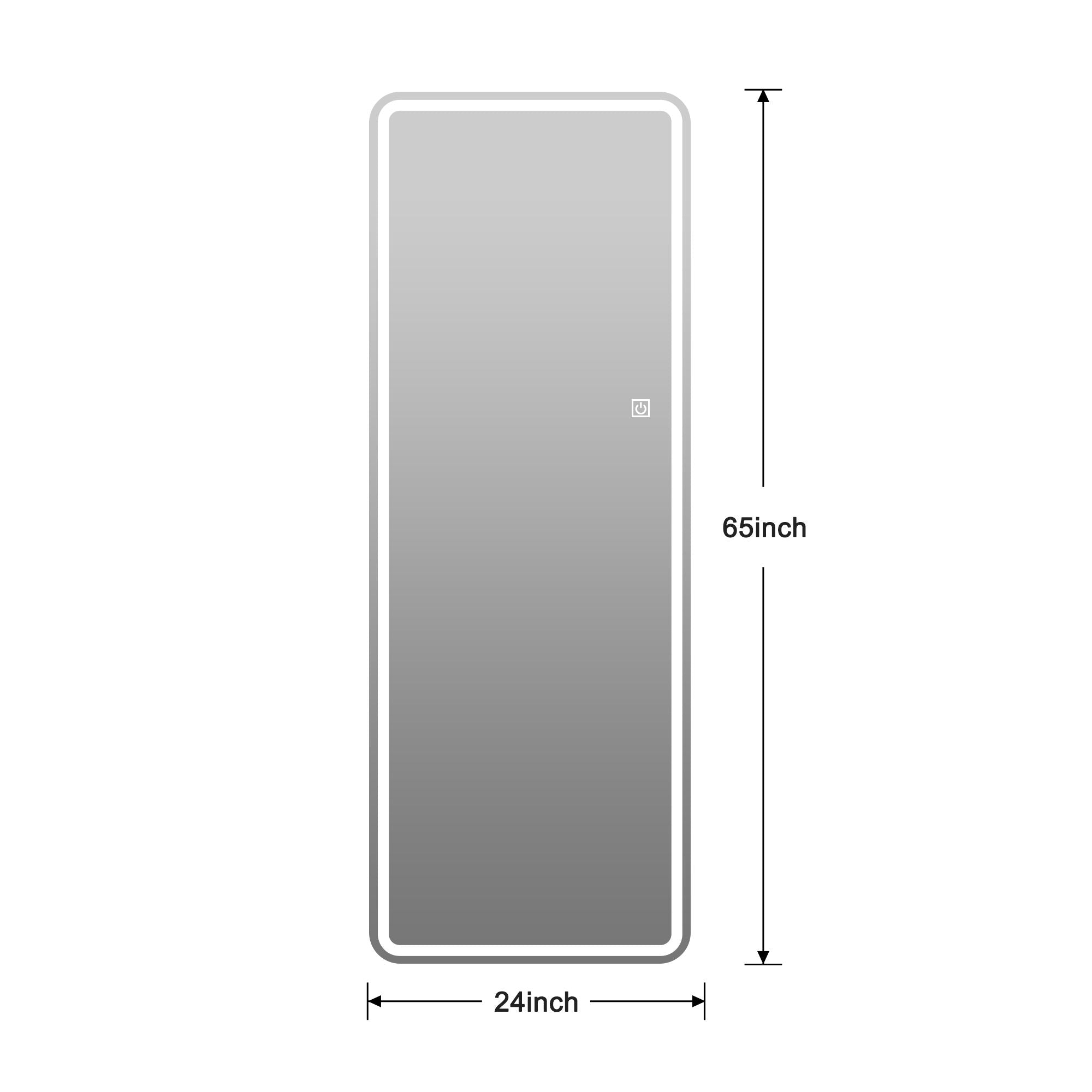 Full Length LED Floor Mirror