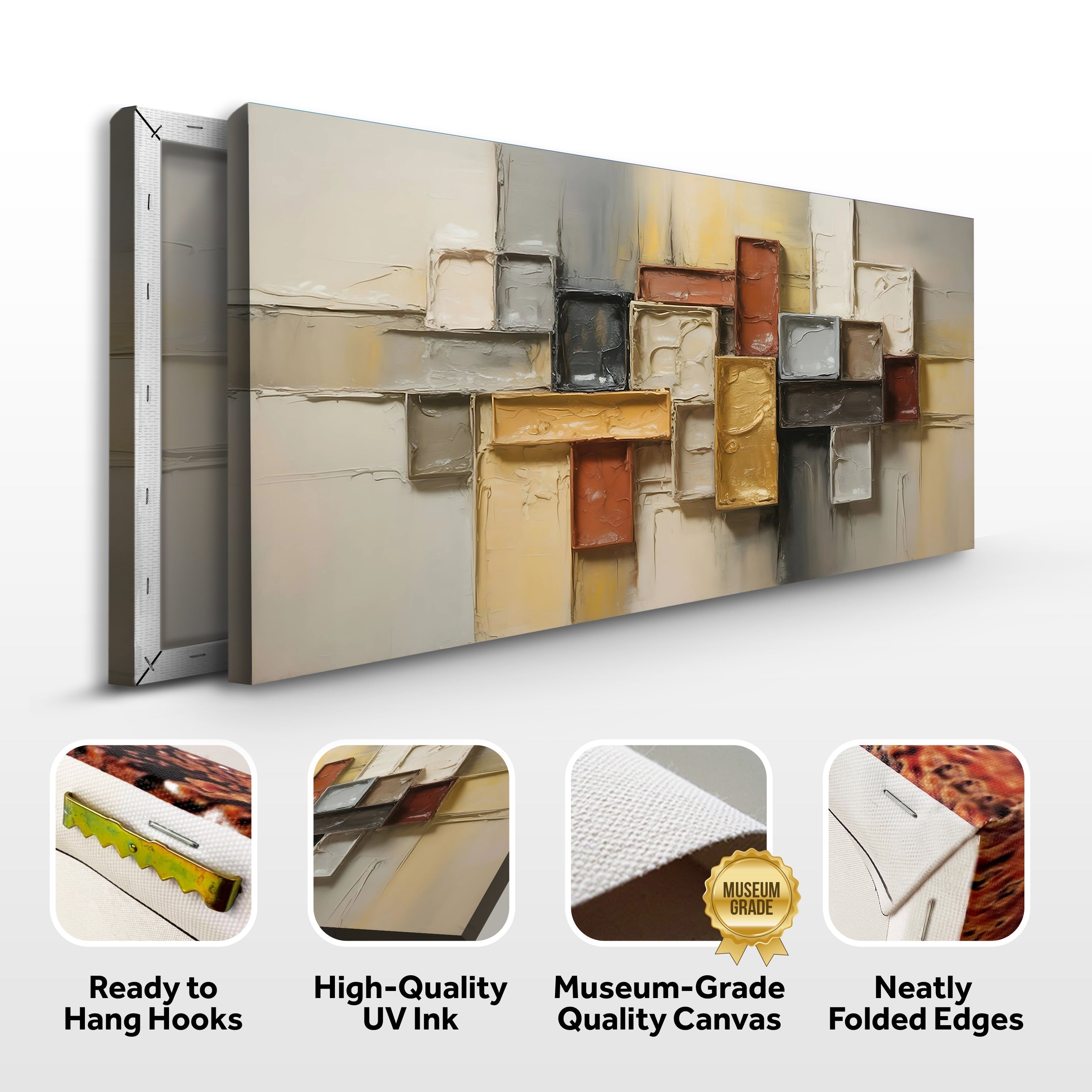 Geometric Abstract Canvas Wall Art