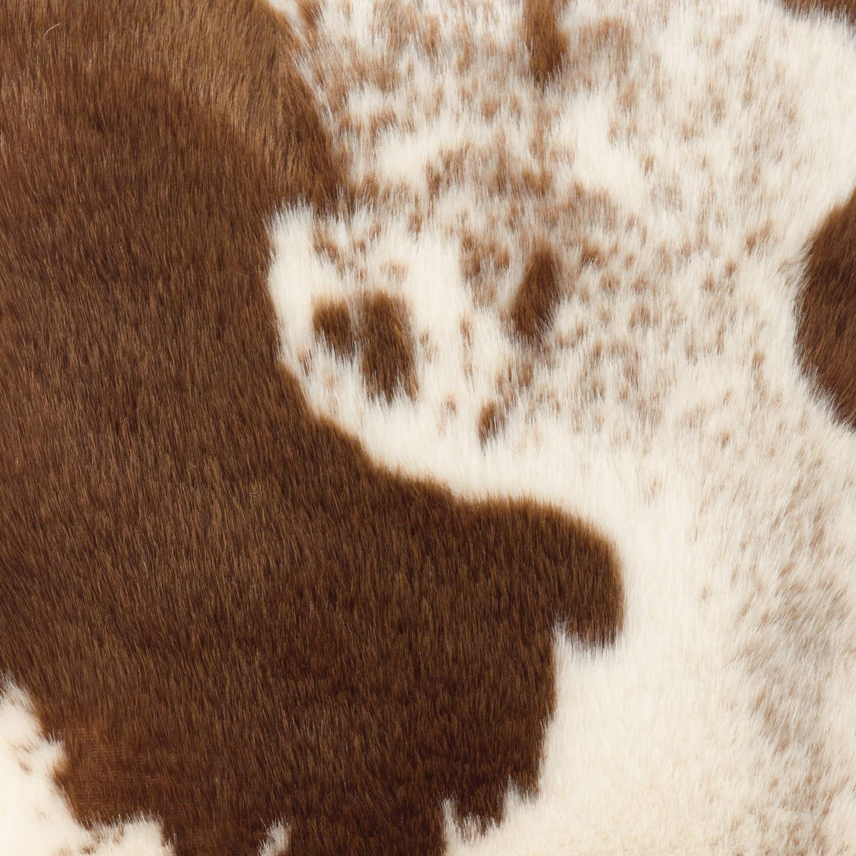 Rustic Faux Fur Cow Hide Decorative Pillow