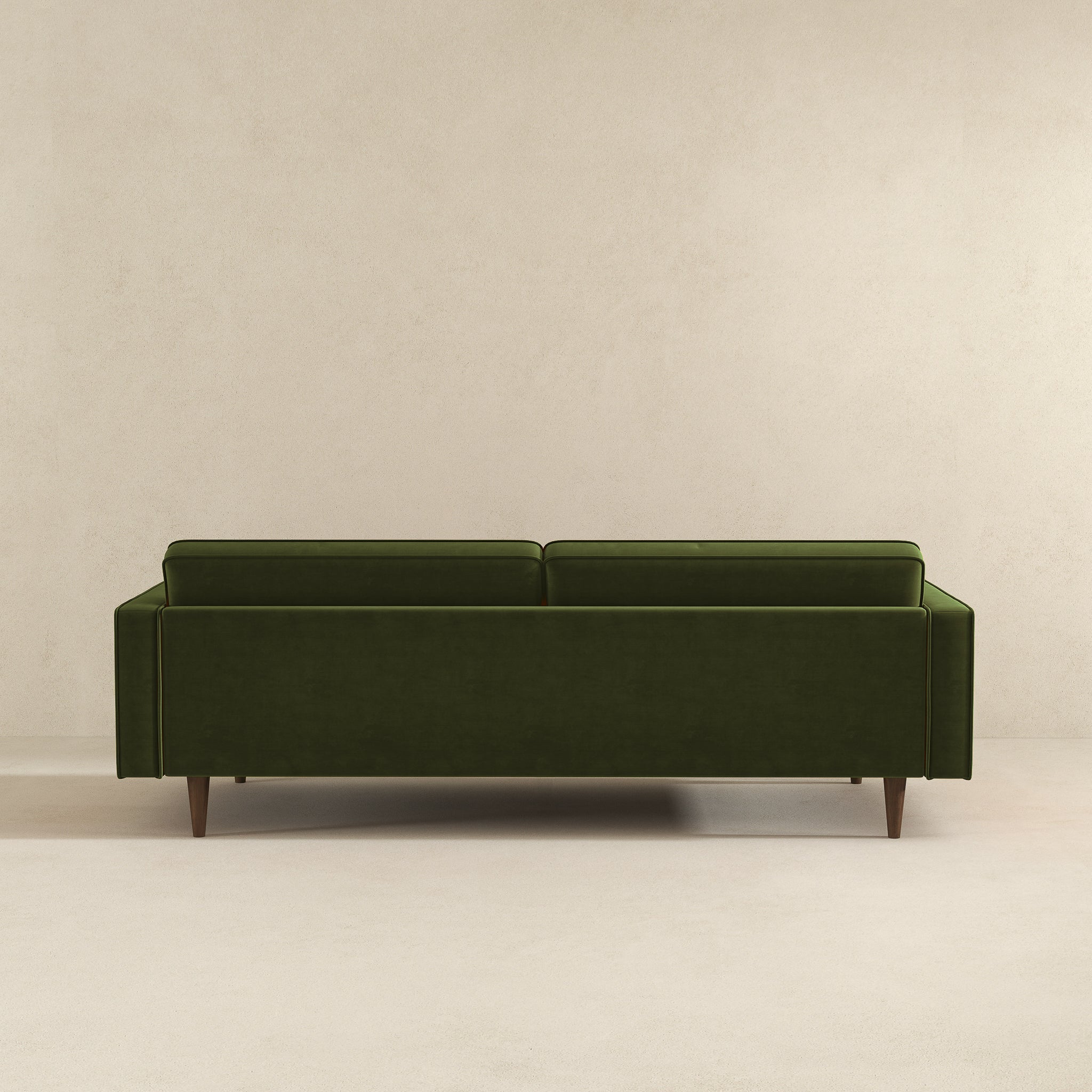 Casey Tufted Back Olive Green Velvet Upholstered Sofa