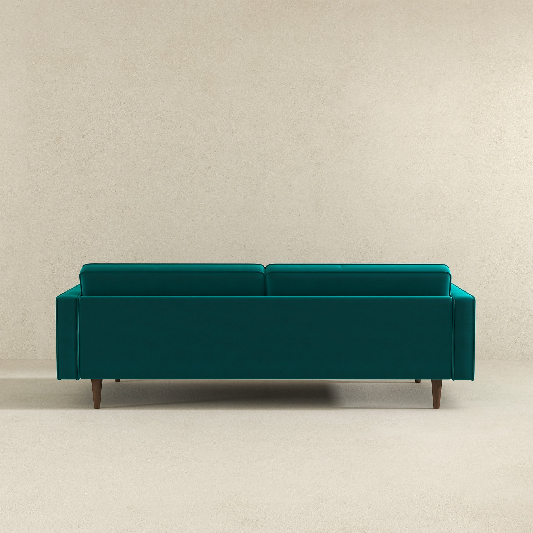 Casey Tufted Back Teal Velvet Upholstered Sofa