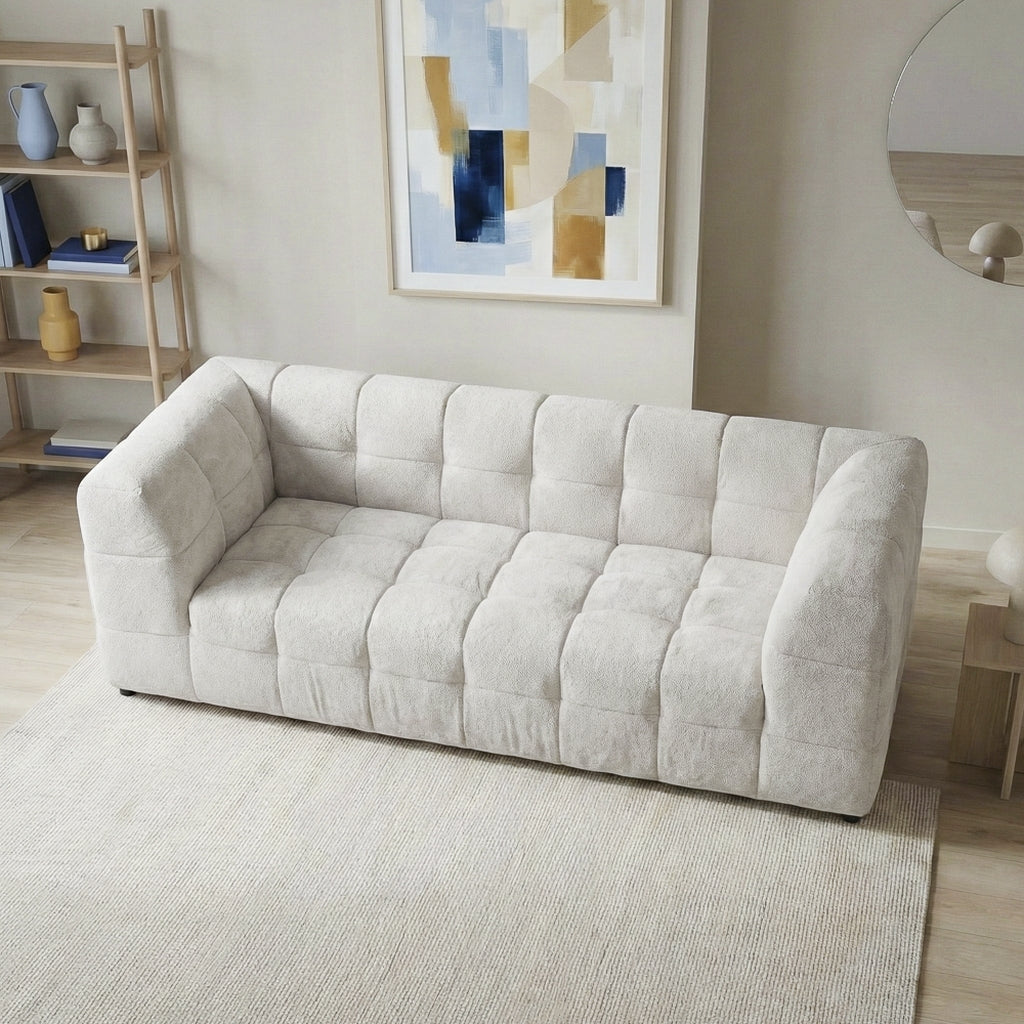 Swain Modern Beige Boucle Sofa