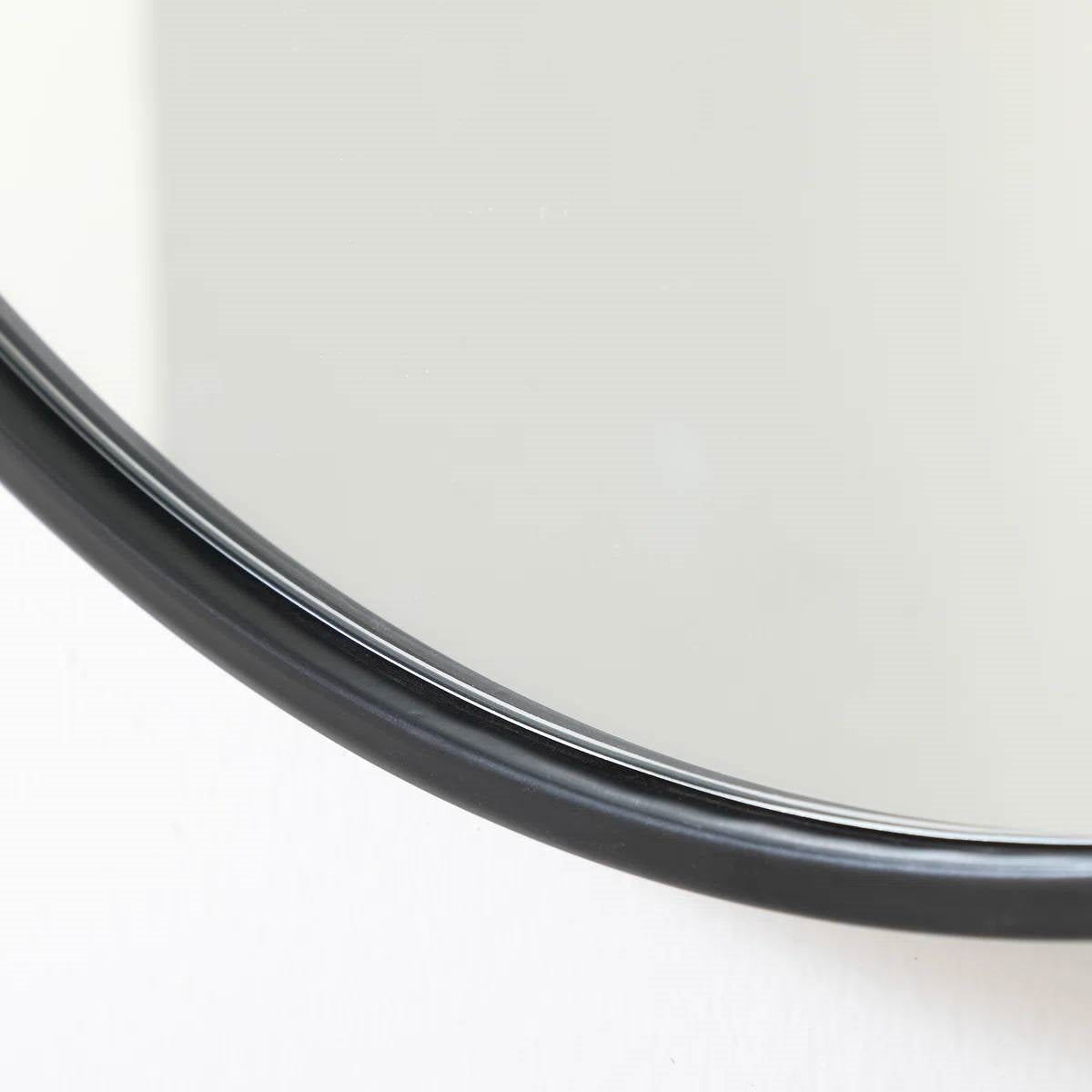 Round Black Wall Mirror
