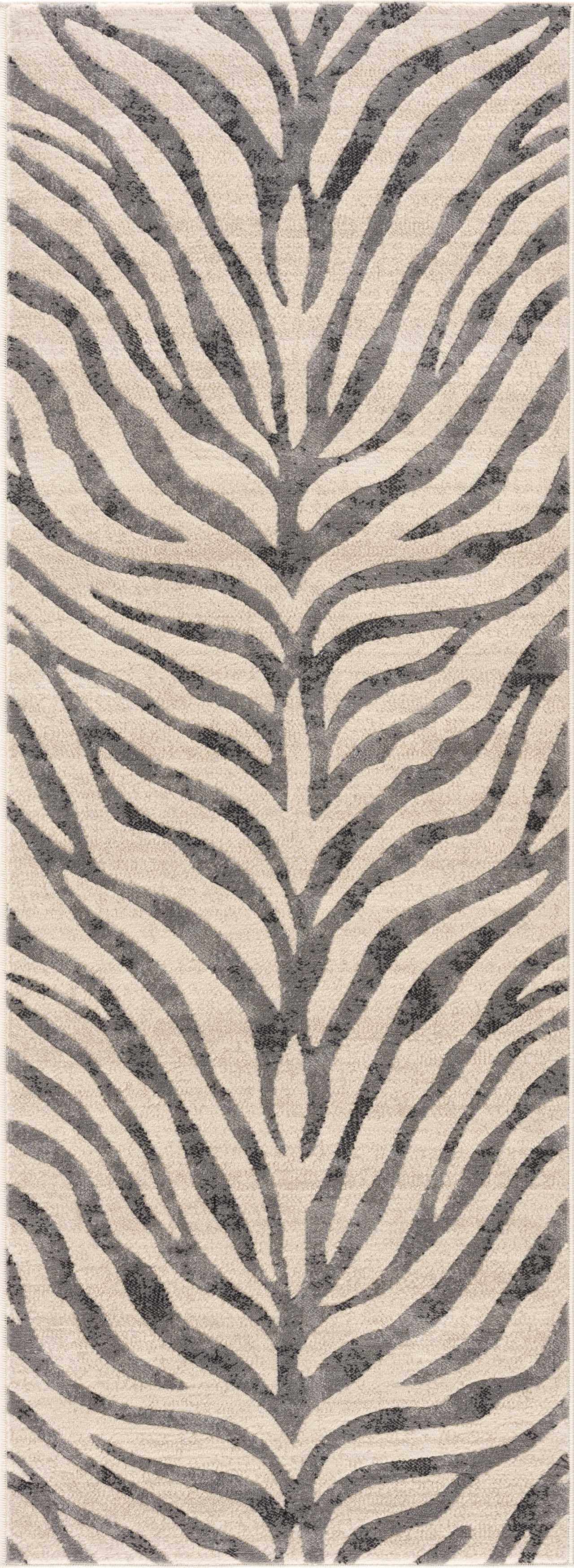 Ecorse Zebra Print Area Rug