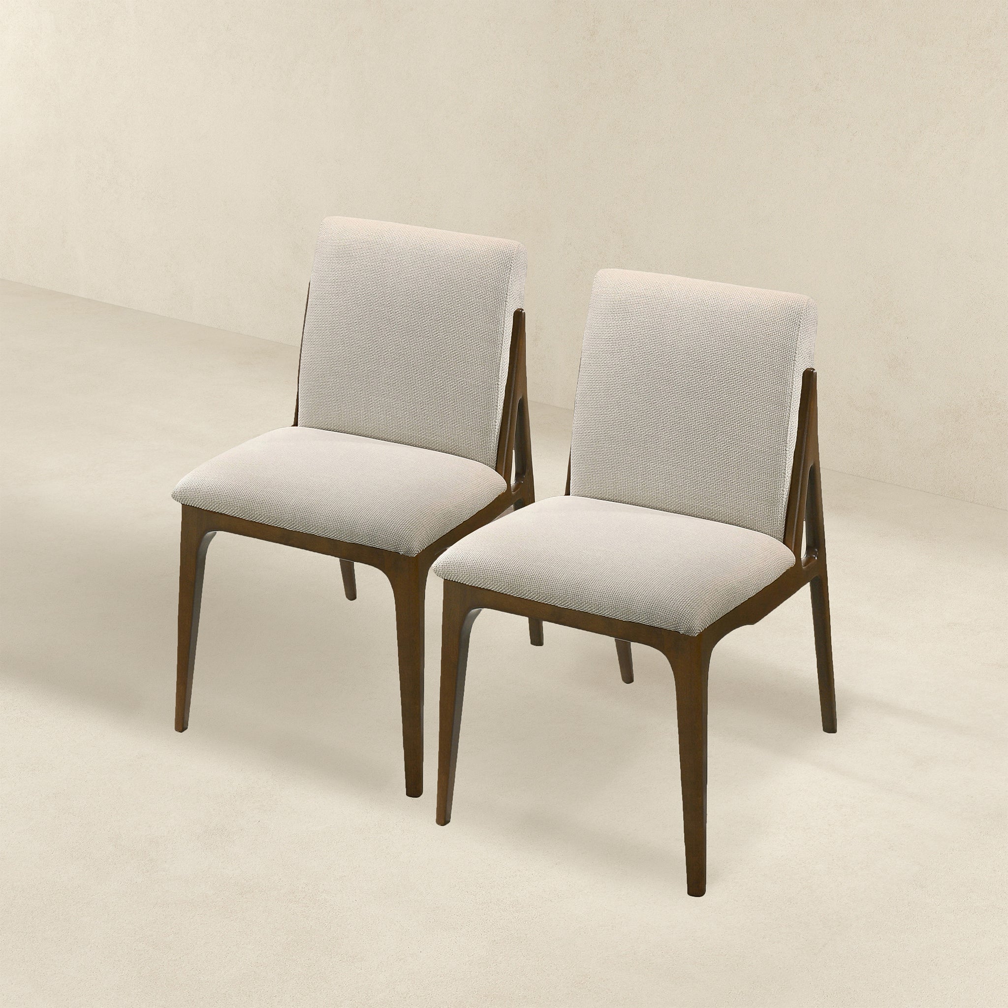 Grivelle Cream Fabric Dining Chair (Set of 2)