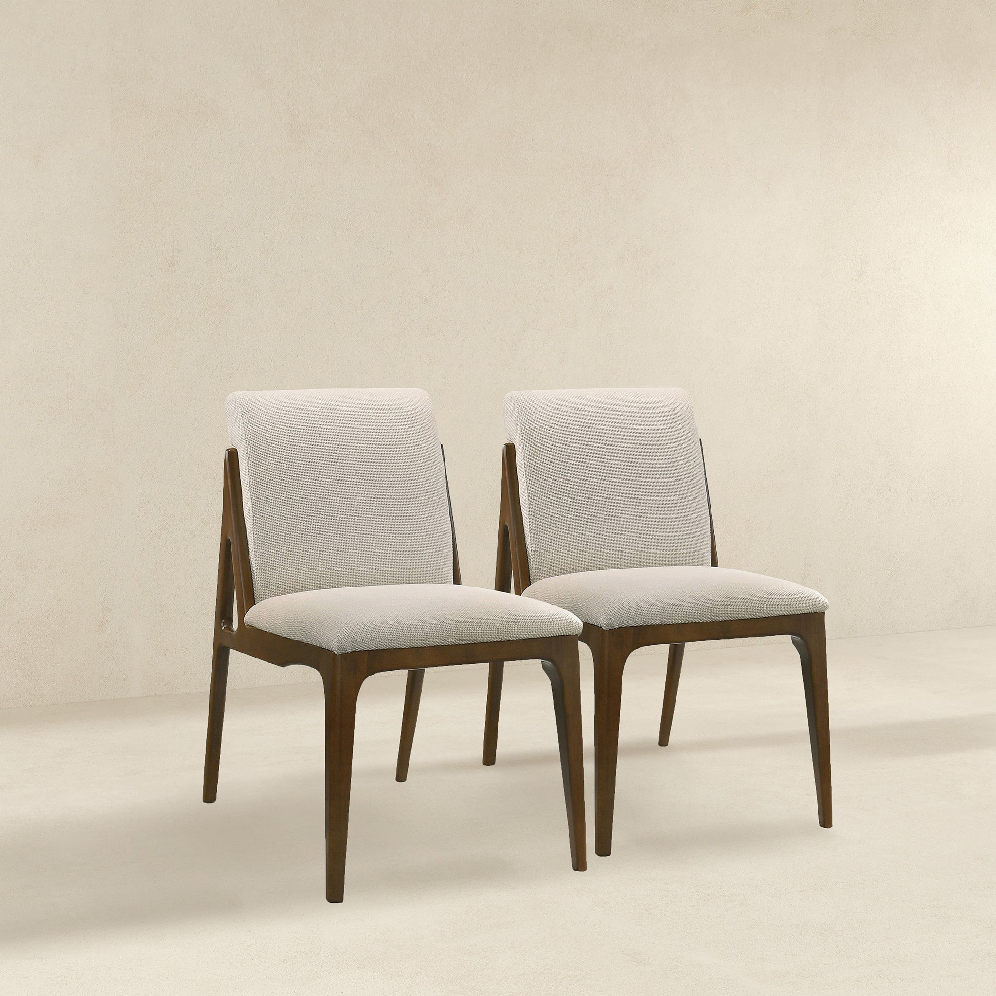 Grivelle Cream Fabric Dining Chair (Set of 2)