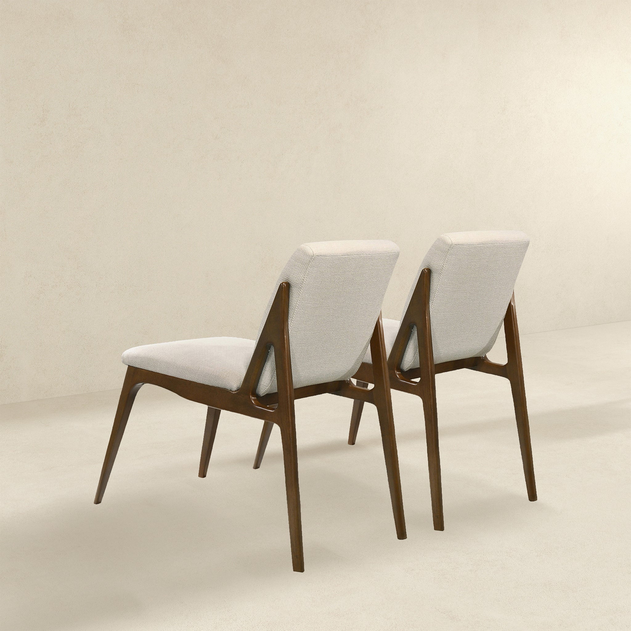 Grivelle Cream Fabric Dining Chair (Set of 2)