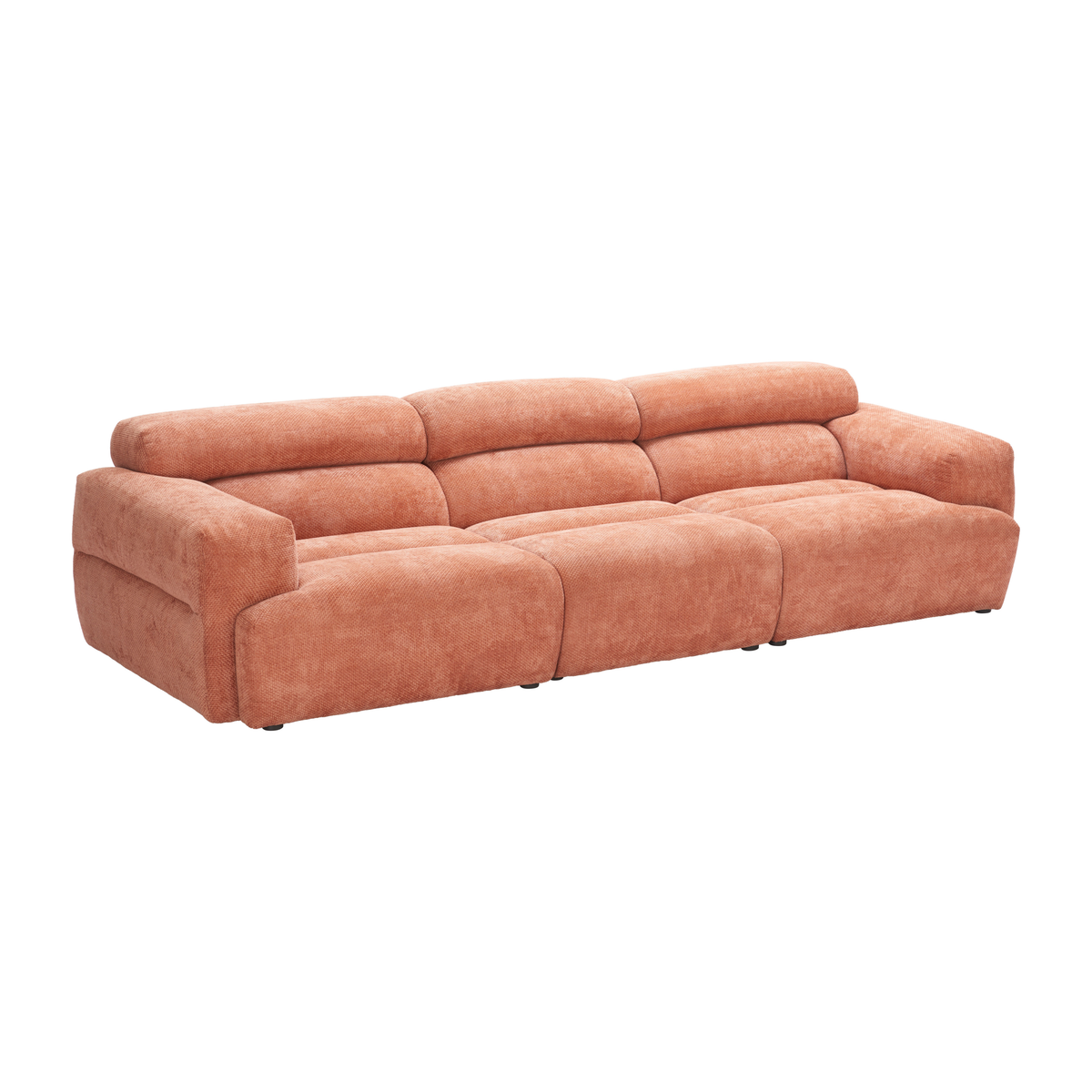 Alis Orange Performance Fabric Modular Sectional