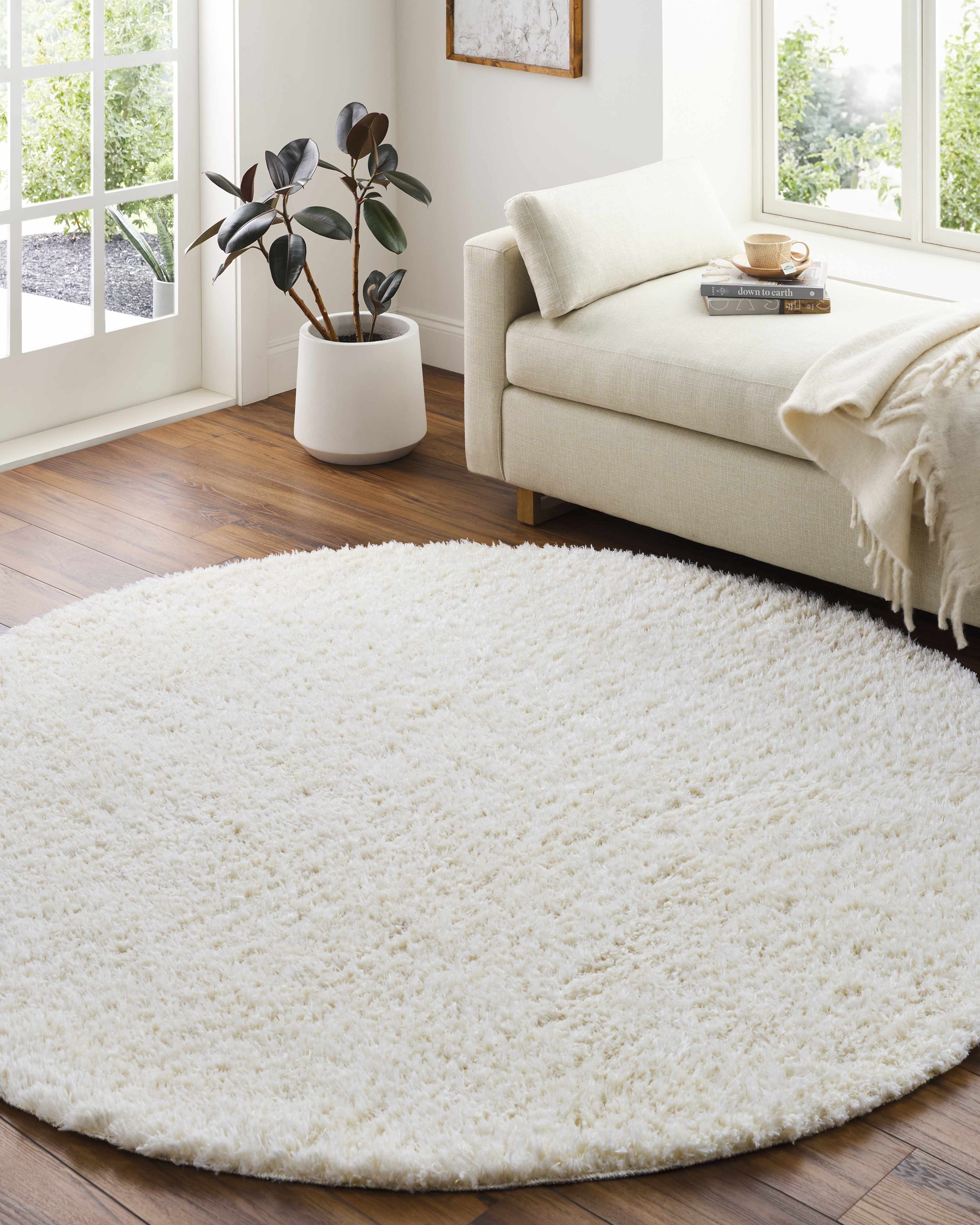 Siari Plush Cream Area Rug