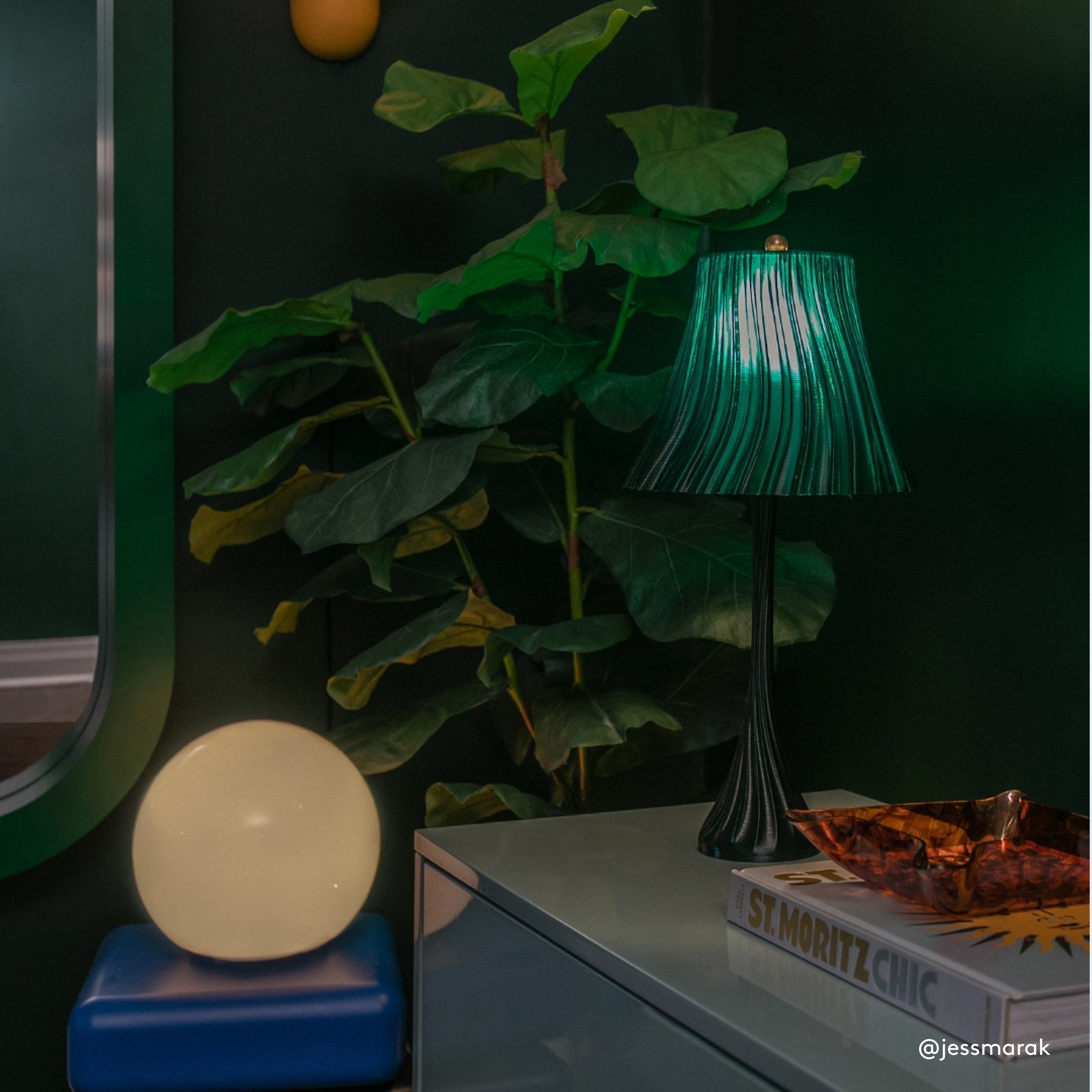 Pleated Table Lamp