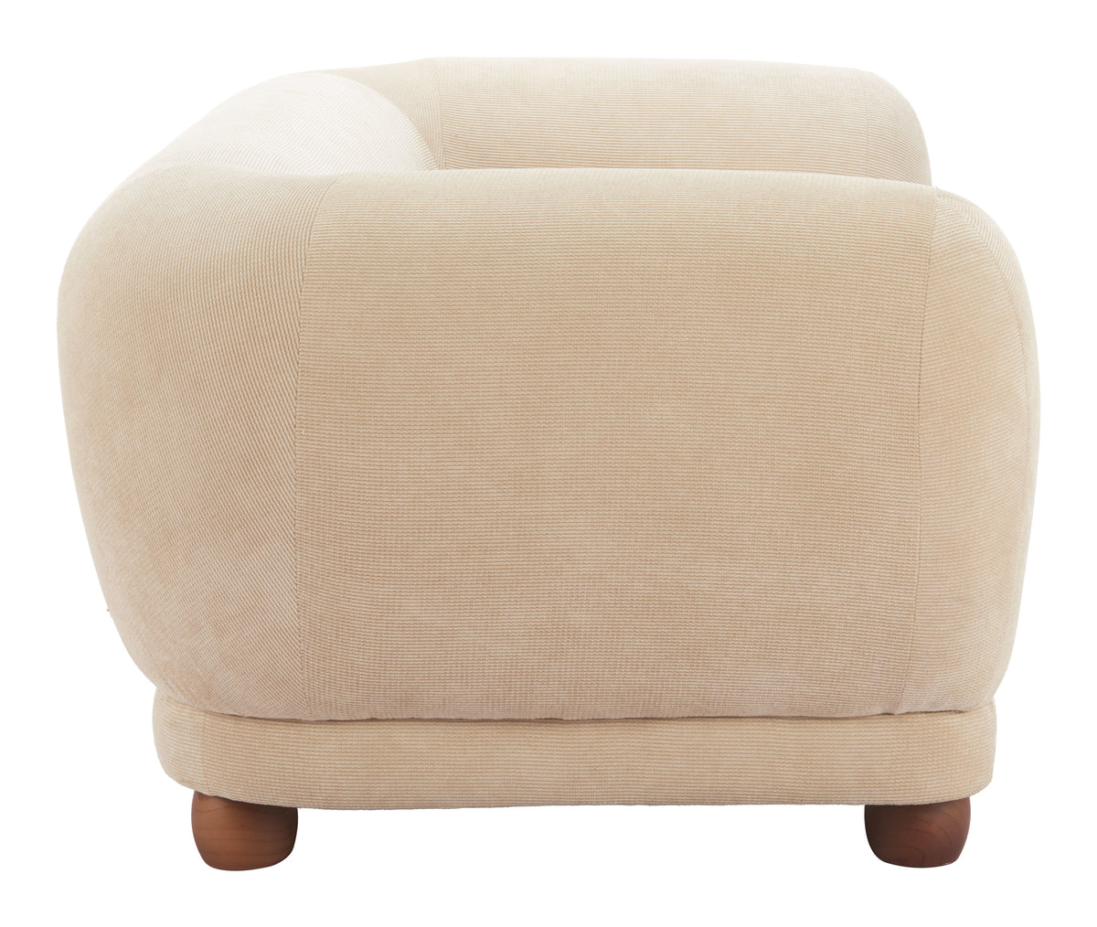 Boet Loveseat Taupe by Zuo Modern