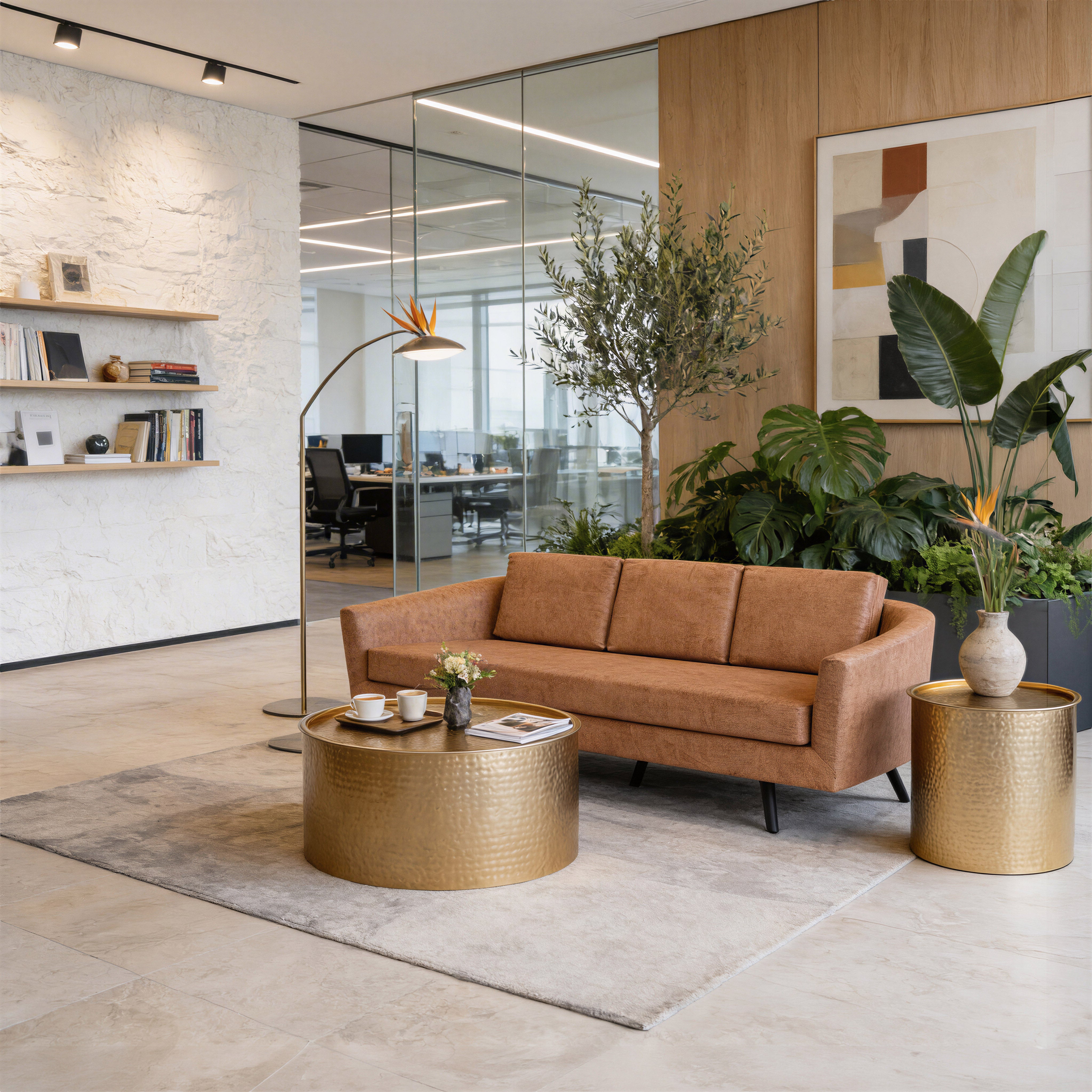 Divinity Sofa Brown by Zuo Modern