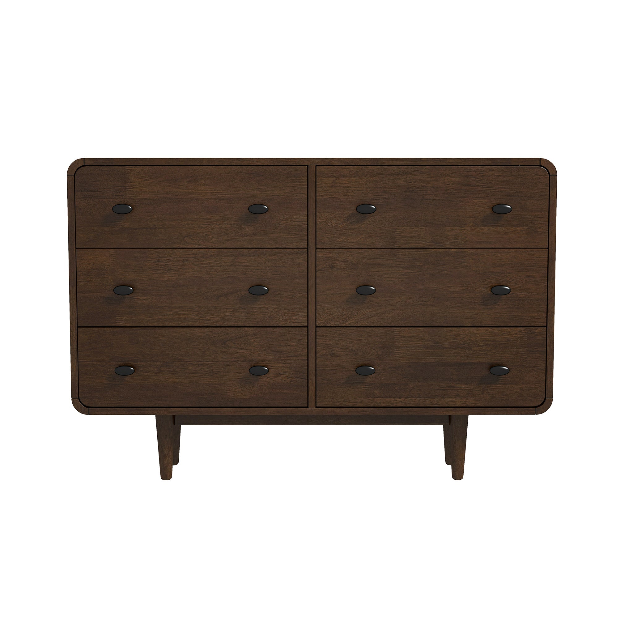 Alexa Mid-Century Modern Dresser 6 Drawers