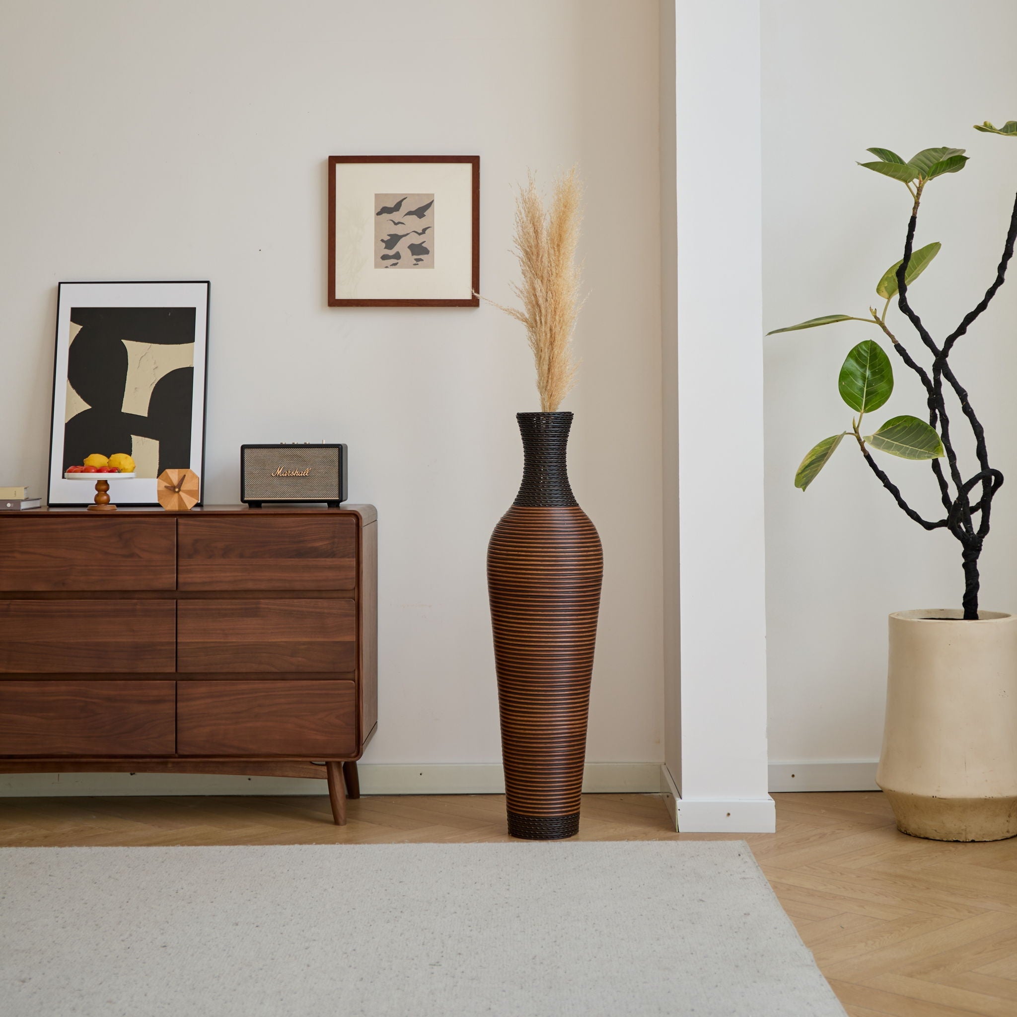 Tall Woven Floor Vase