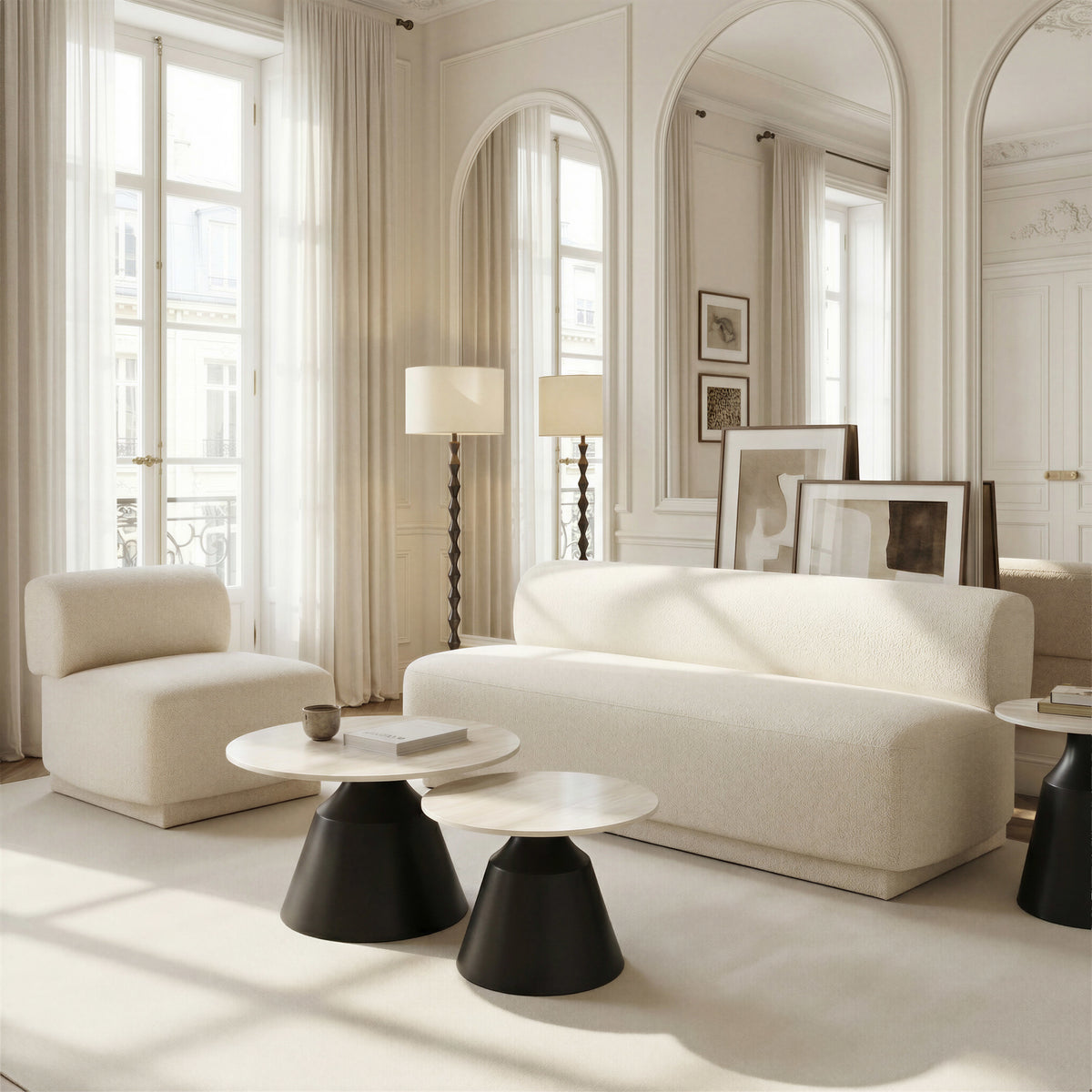 Anese Loveseat Multigrain Beige by Zuo Modern