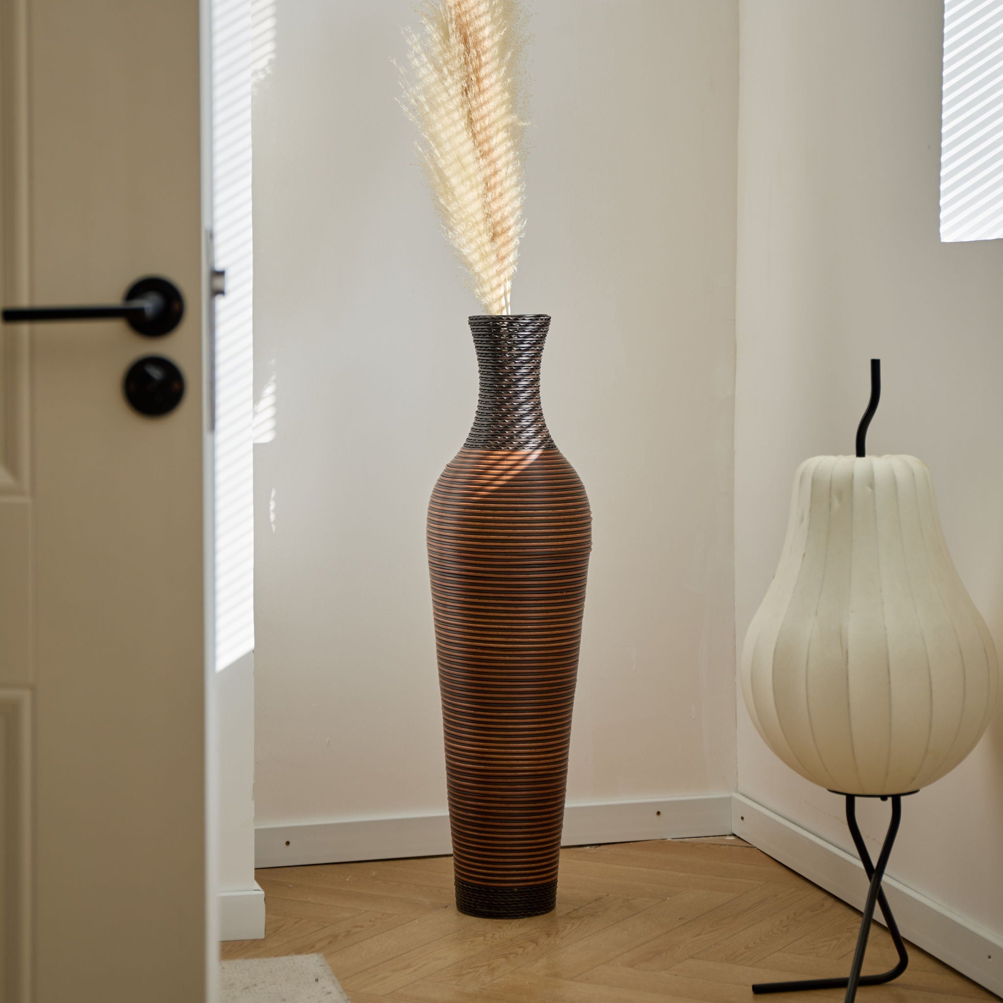 Tall Woven Floor Vase