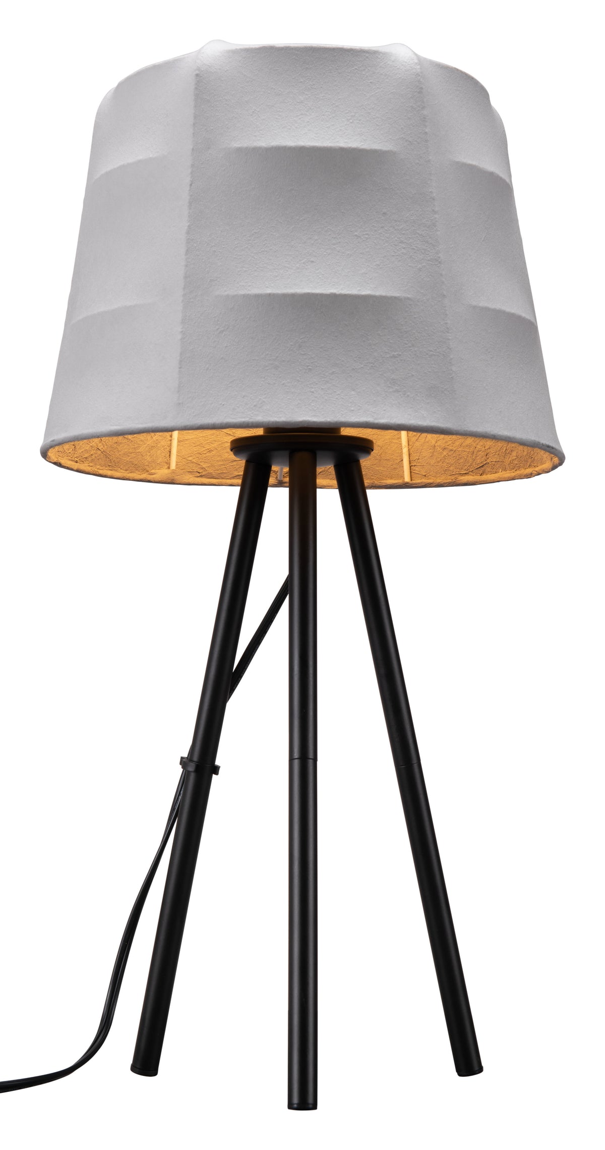 Mozzi Table Lamp Gray & Black by Zuo Modern