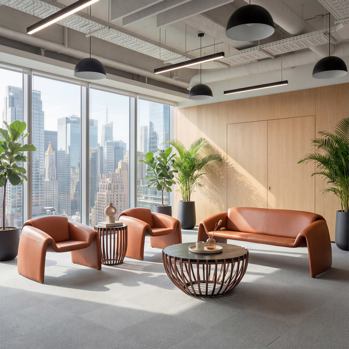 Horten Sofa Brown by Zuo Modern