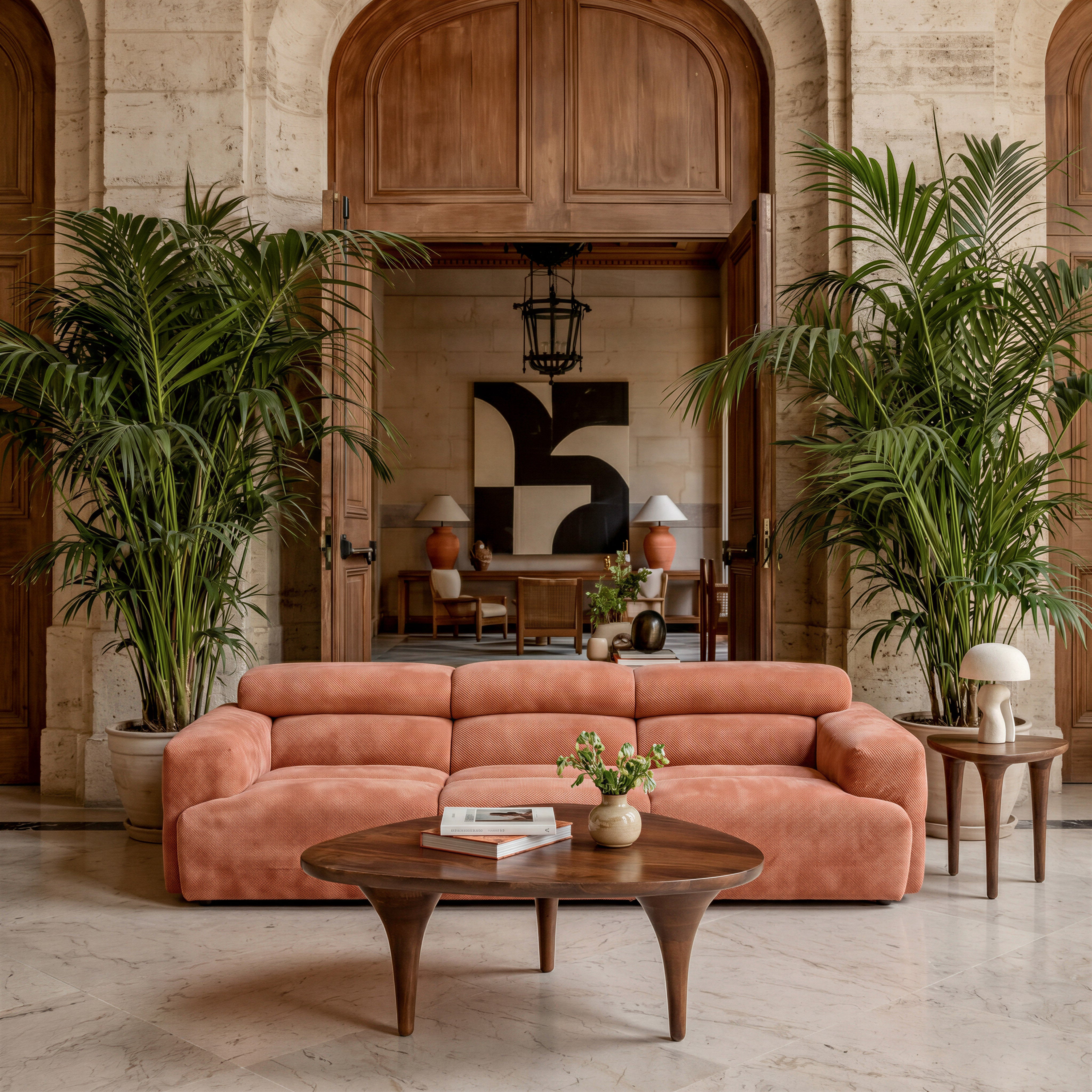 Alis Modular Sectional Orange by Zuo Modern
