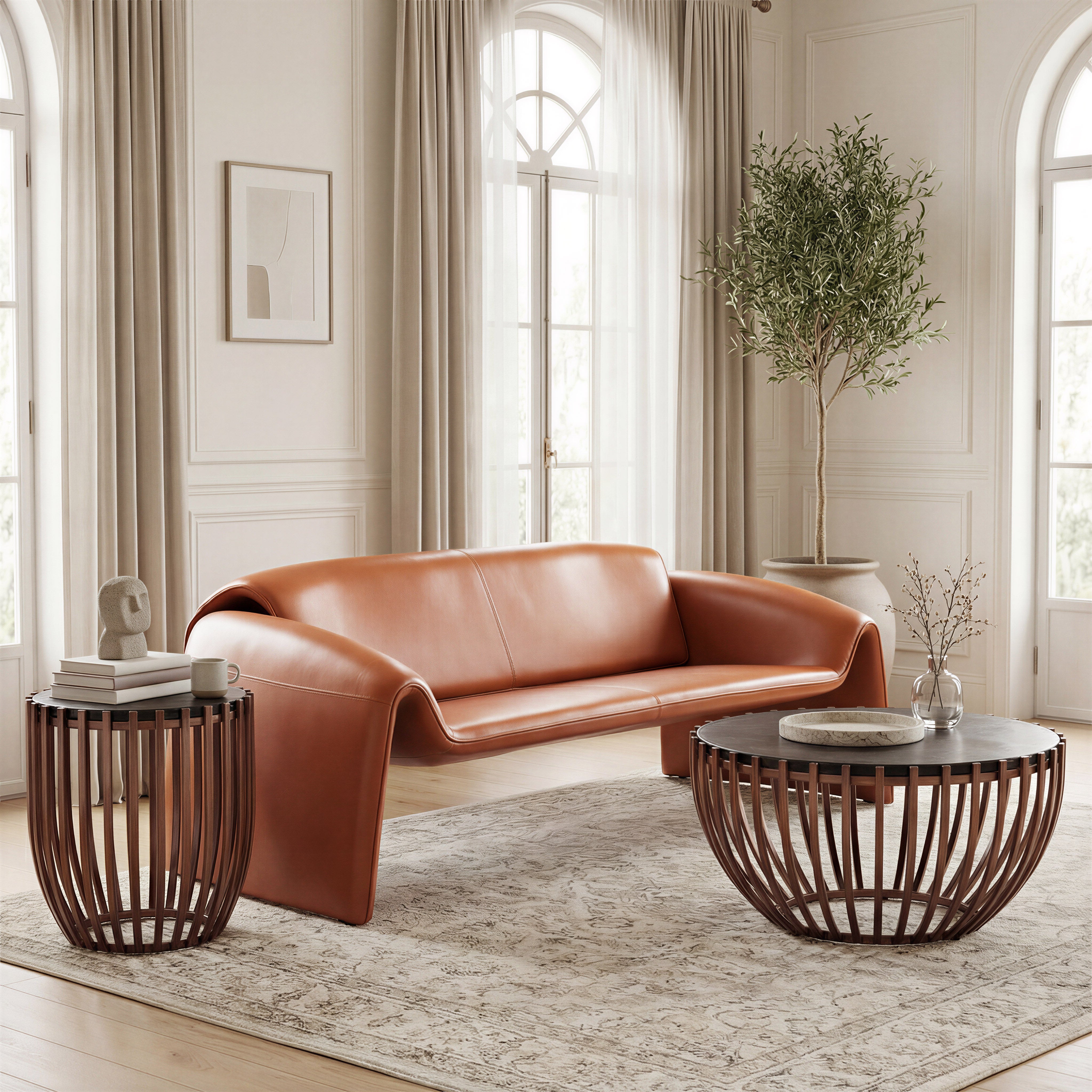 Horten Sofa Brown by Zuo Modern