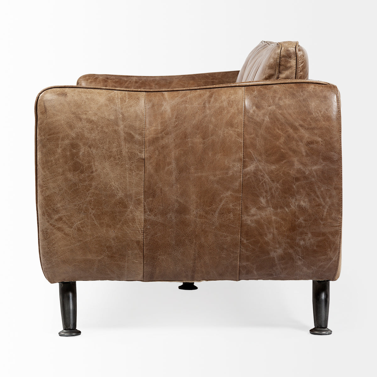 Cobain Brown Genuine Leather Sofa