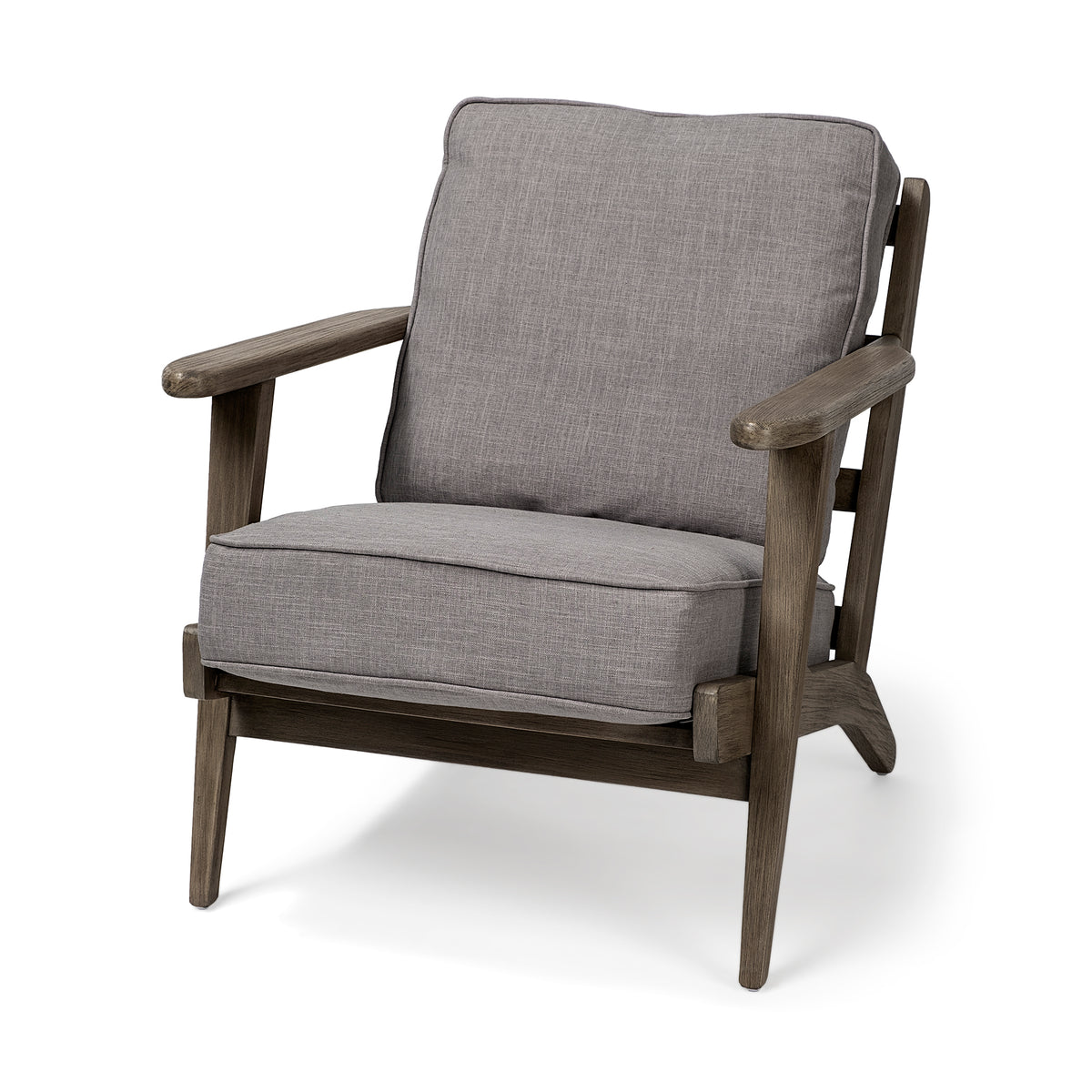 Olympus Flint Gray Fabric Accent Chair