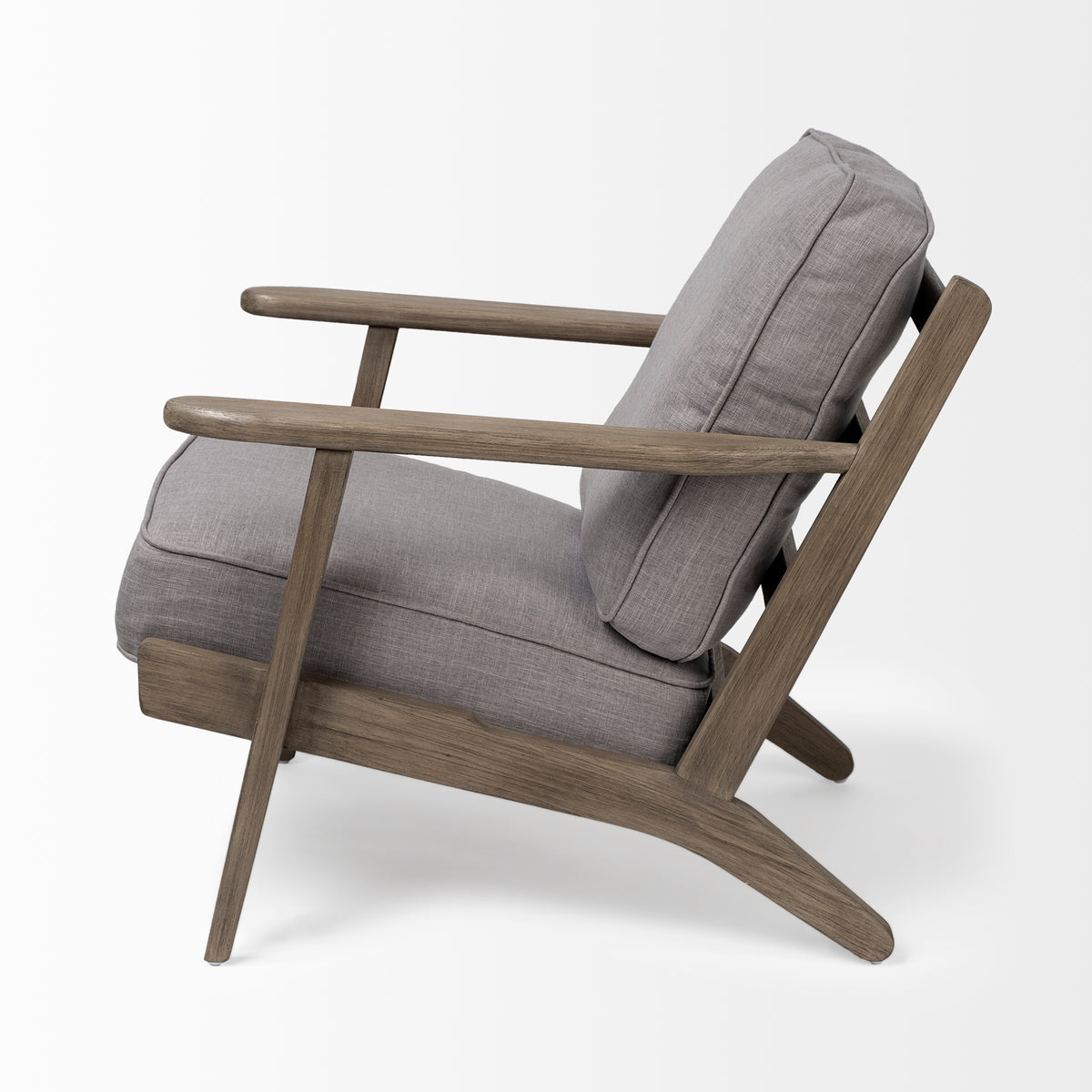 Olympus Flint Gray Fabric Accent Chair
