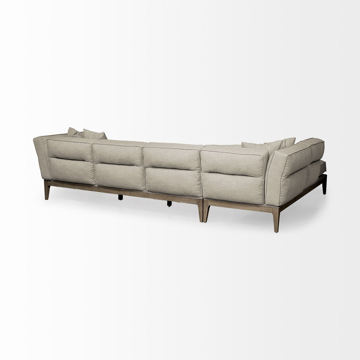Denali Left Chaise Beige Upholstered Sectional