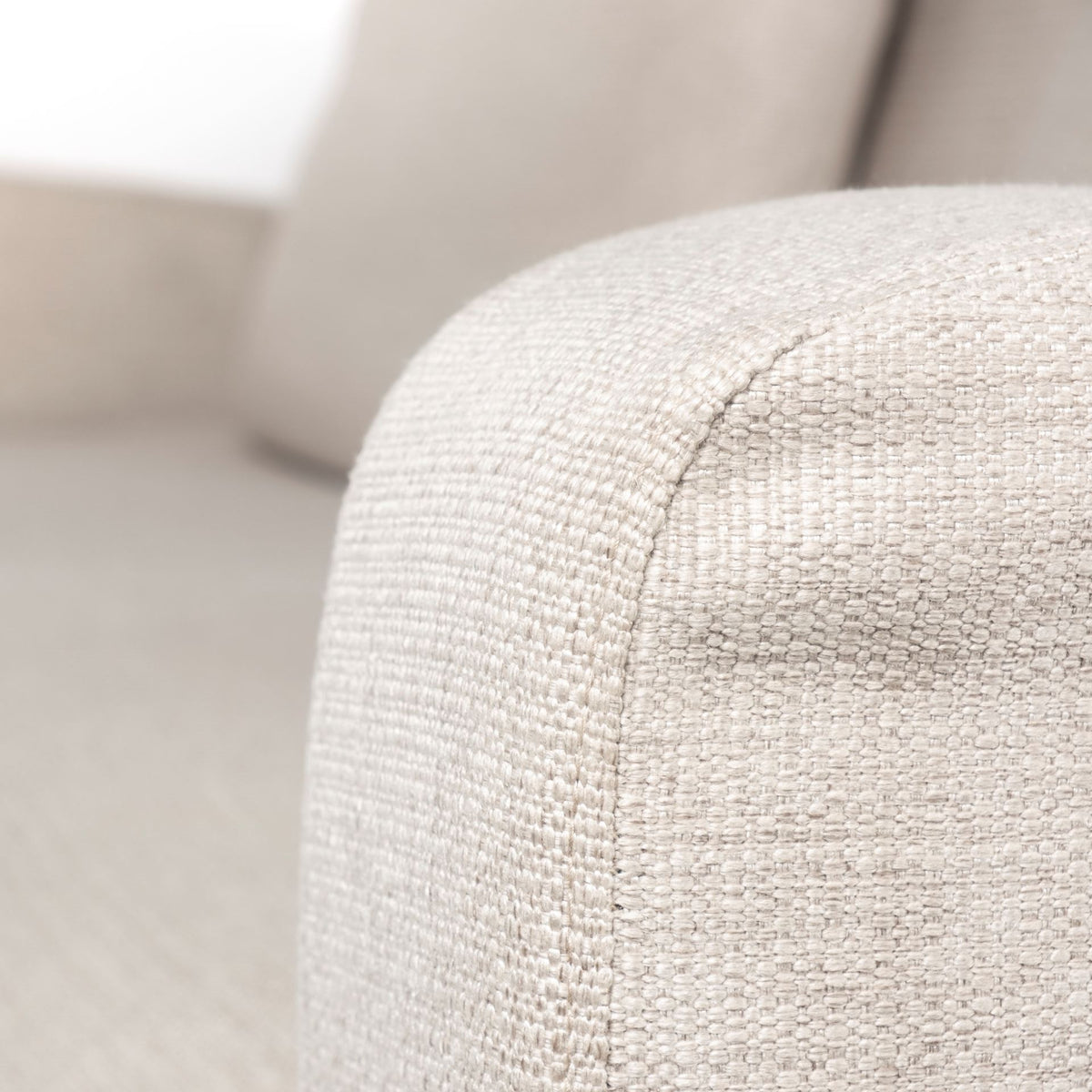 Denly Beige Slipcover 3-Seater Sofa