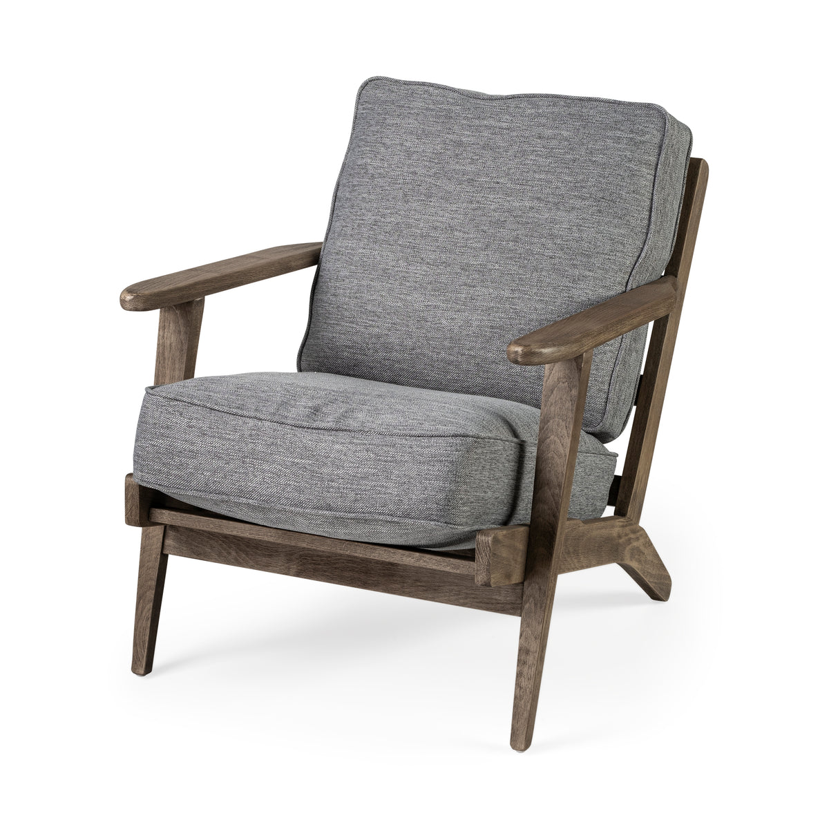 Olympus Castlerock Gray Fabric Accent Chair