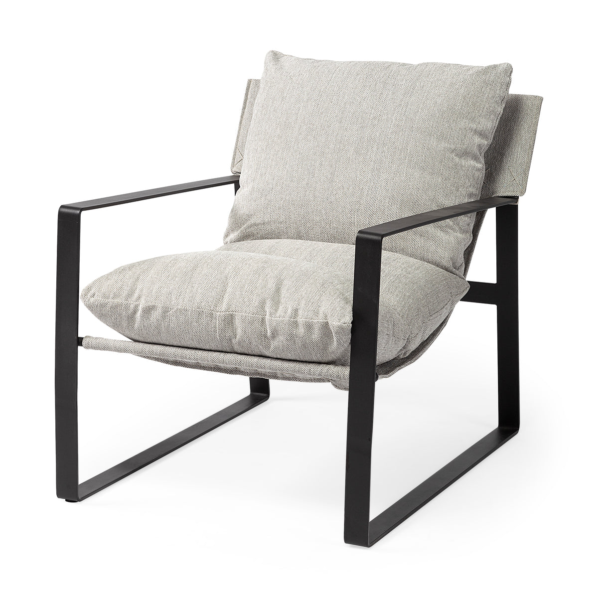 Guilia Frost Gray Sling Accent Chair