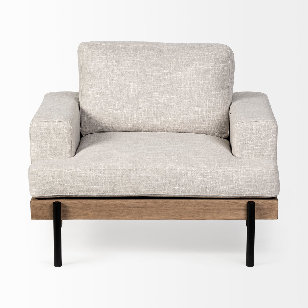 Colburne Beige Fabric Oversized Accent Chair