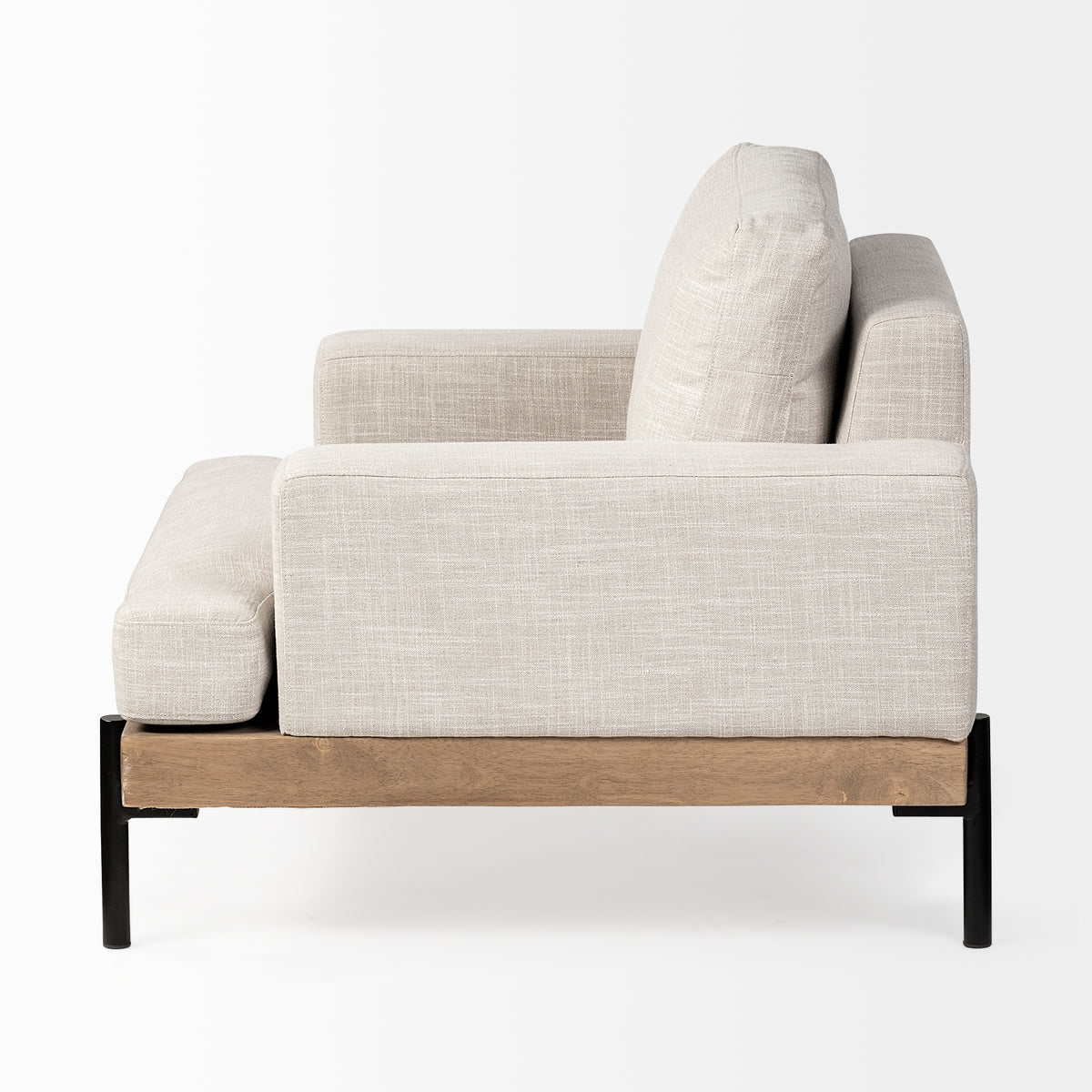 Colburne Beige Fabric Oversized Accent Chair