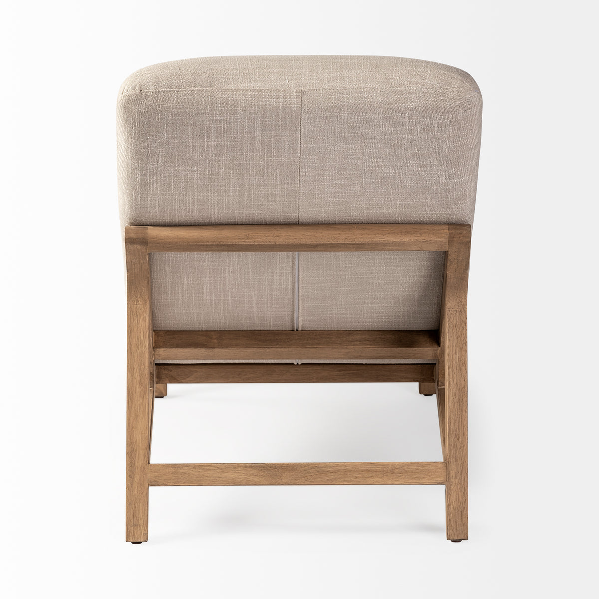 Pierre Beige Fabric Armless Chaise Lounge
