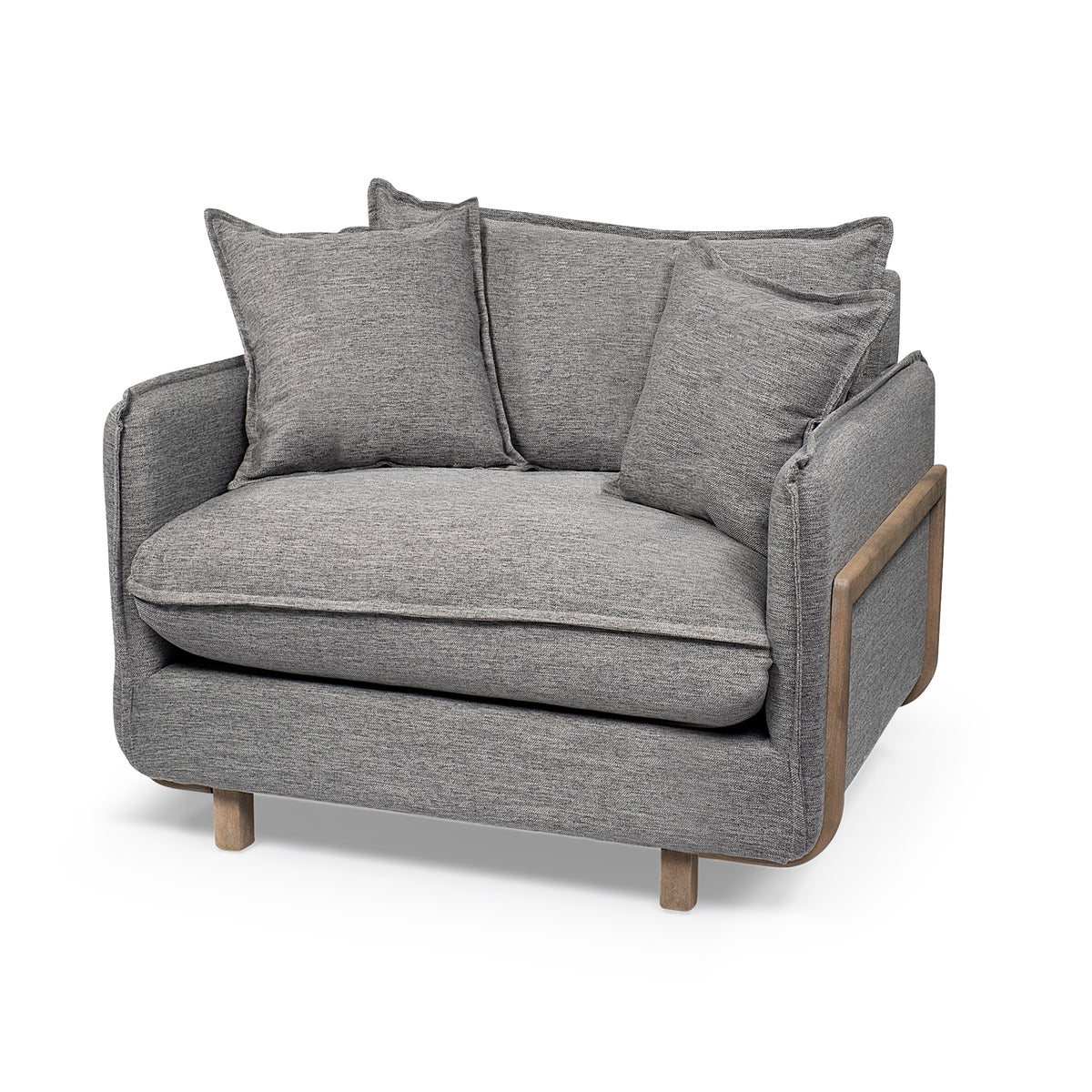 Roy Castlerock Gray Upholstered Arm Chair
