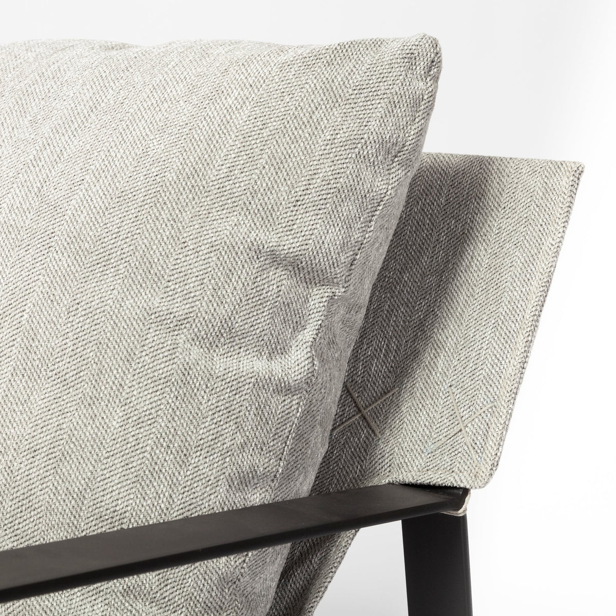 Guilia Frost Gray Sling Accent Chair