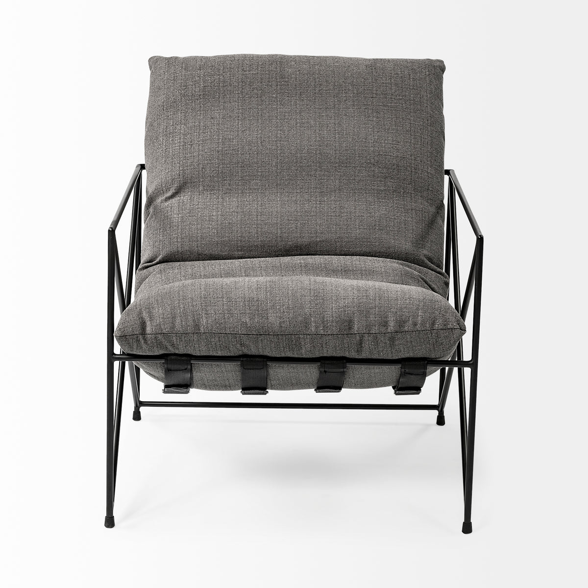 Leonidas Gray Fabric Accent Chair