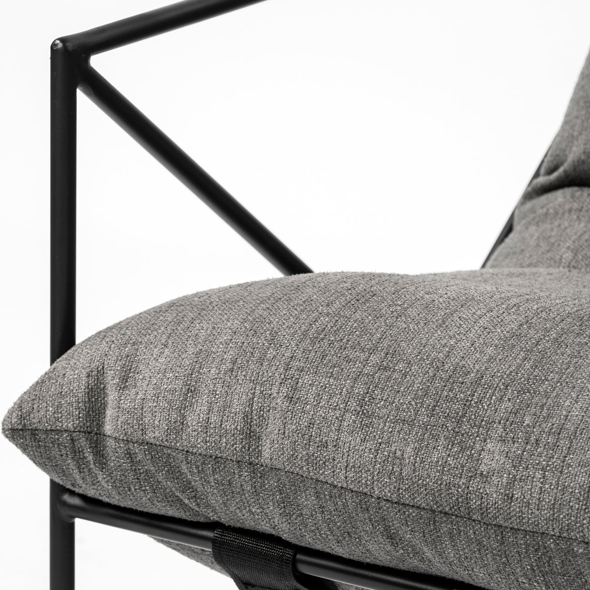 Leonidas Gray Fabric Accent Chair