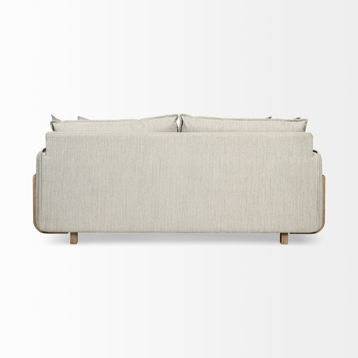 Roy Frost Gray Upholstered 3-Seater Sofa