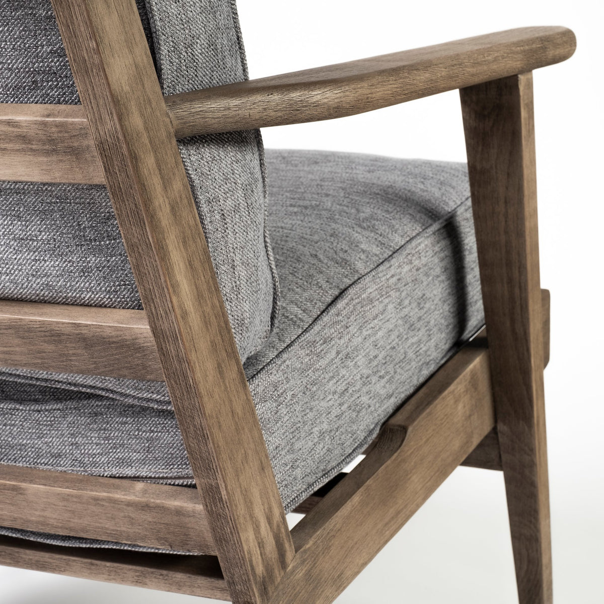 Olympus Castlerock Gray Fabric Accent Chair