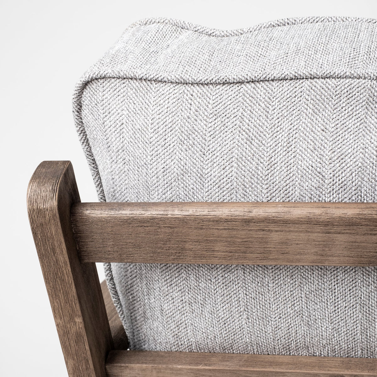 Olympus Frost Gray Fabric Accent Chair