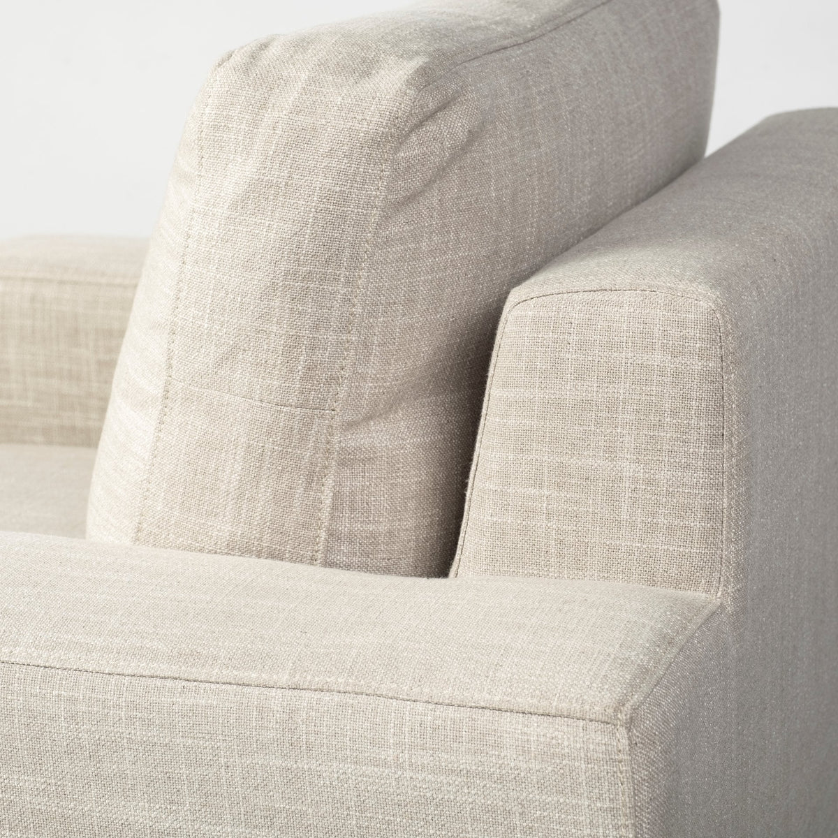 Colburne Beige Fabric Oversized Accent Chair