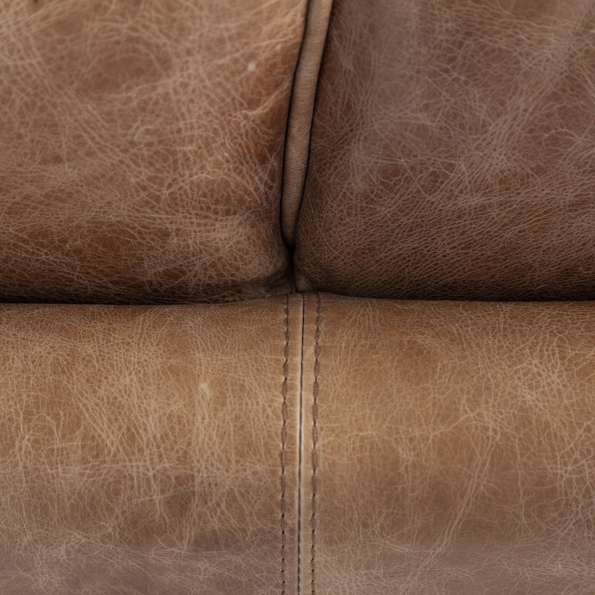 Cobain Brown Genuine Leather Sofa