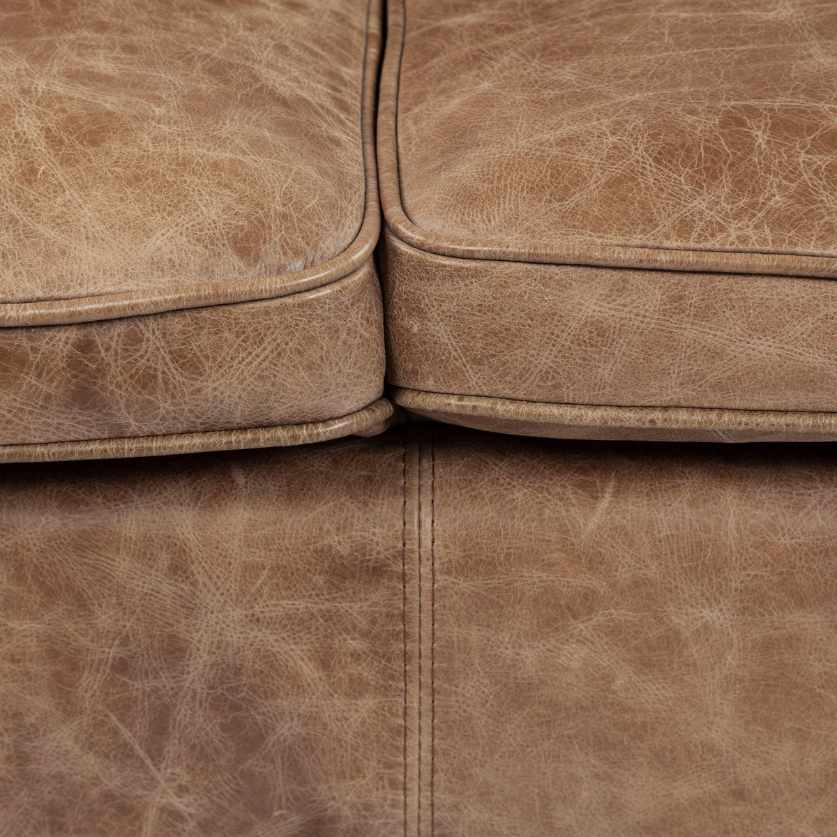 Cobain Brown Genuine Leather Sofa