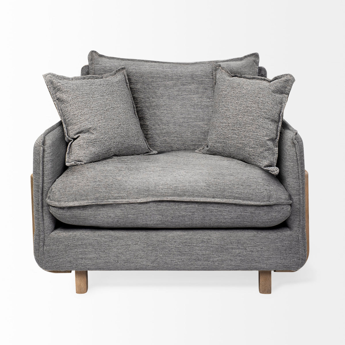 Roy Castlerock Gray Upholstered Arm Chair